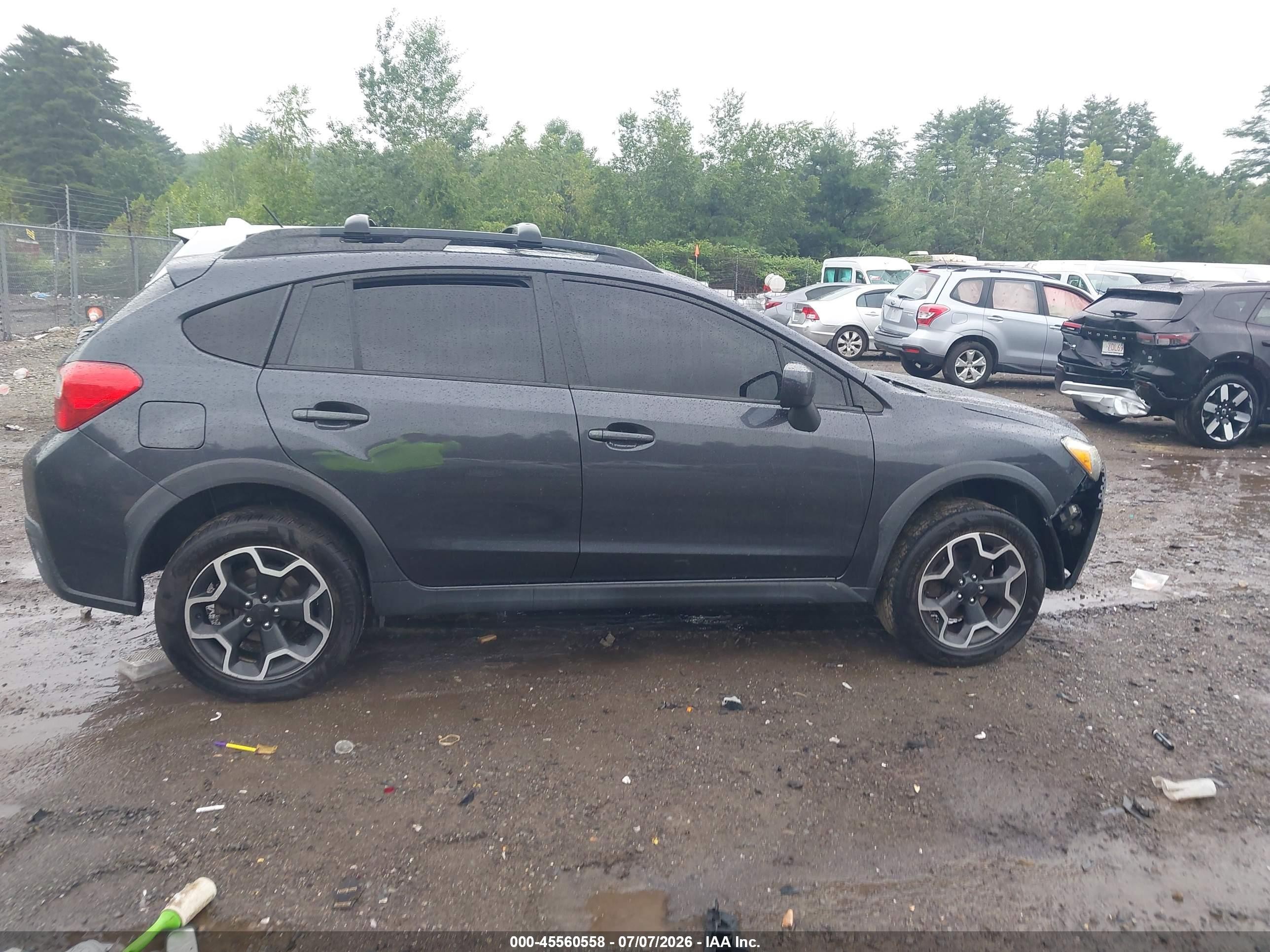 2014 Subaru Xv Crosstrek 2.0i Premium Gray vin: JF2GPAVC1E8346877