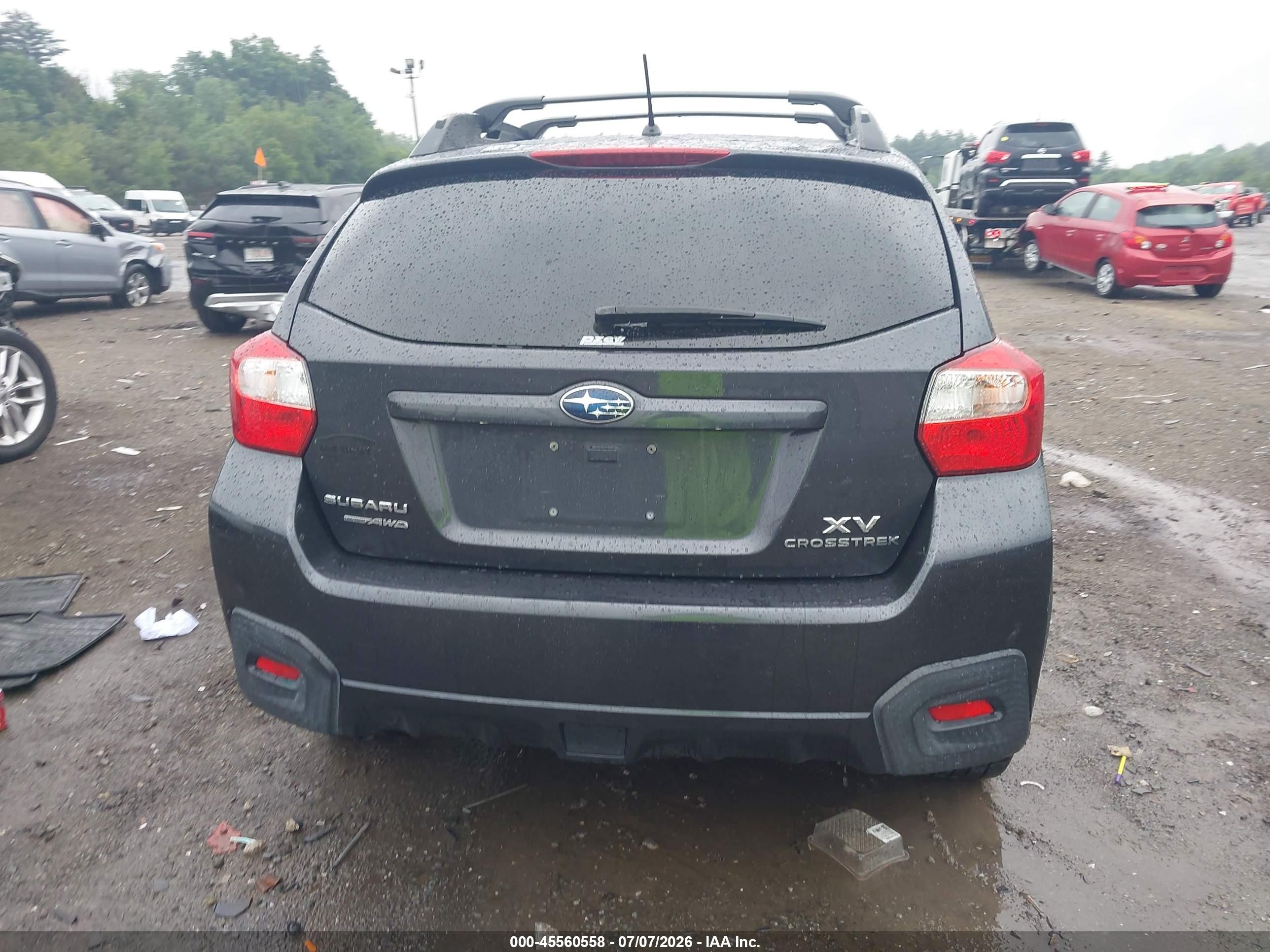 2014 Subaru Xv Crosstrek 2.0i Premium Gray vin: JF2GPAVC1E8346877