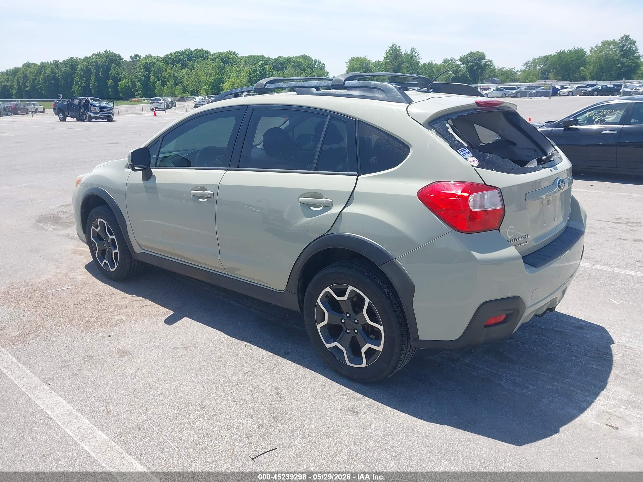 2014 Subaru Xv Crosstrek 2.0i Premium Green vin: JF2GPAVC1E8348502