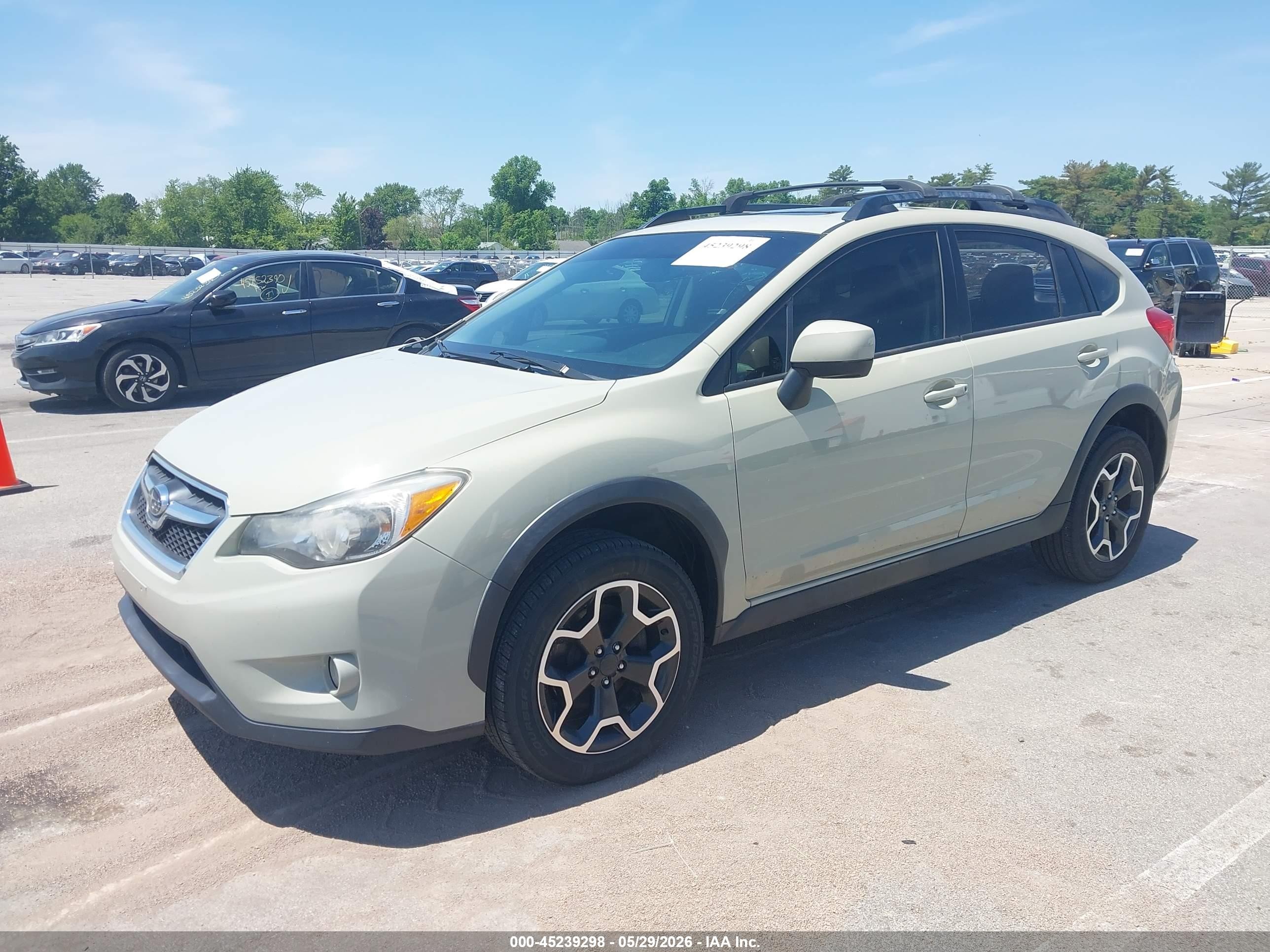 2014 Subaru Xv Crosstrek 2.0i Premium Green vin: JF2GPAVC1E8348502