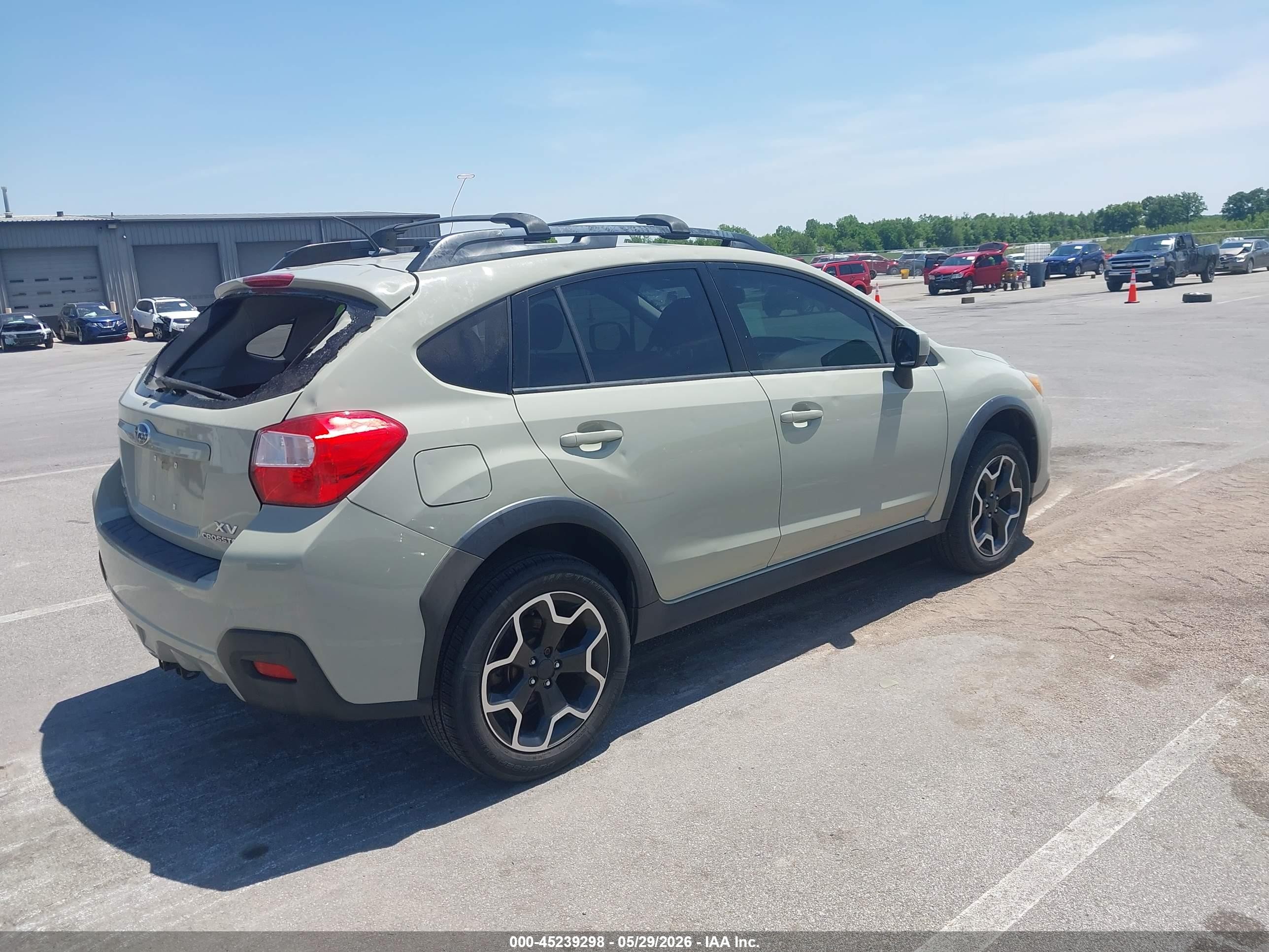 2014 Subaru Xv Crosstrek 2.0i Premium Green vin: JF2GPAVC1E8348502