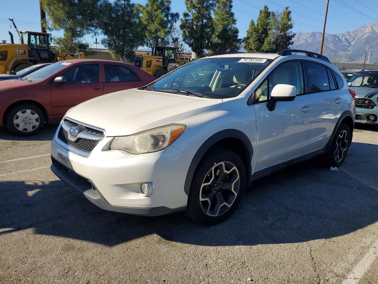 2014 Subaru Xv Crosstrek 2.0 Premium White vin: JF2GPAVC1EH340366