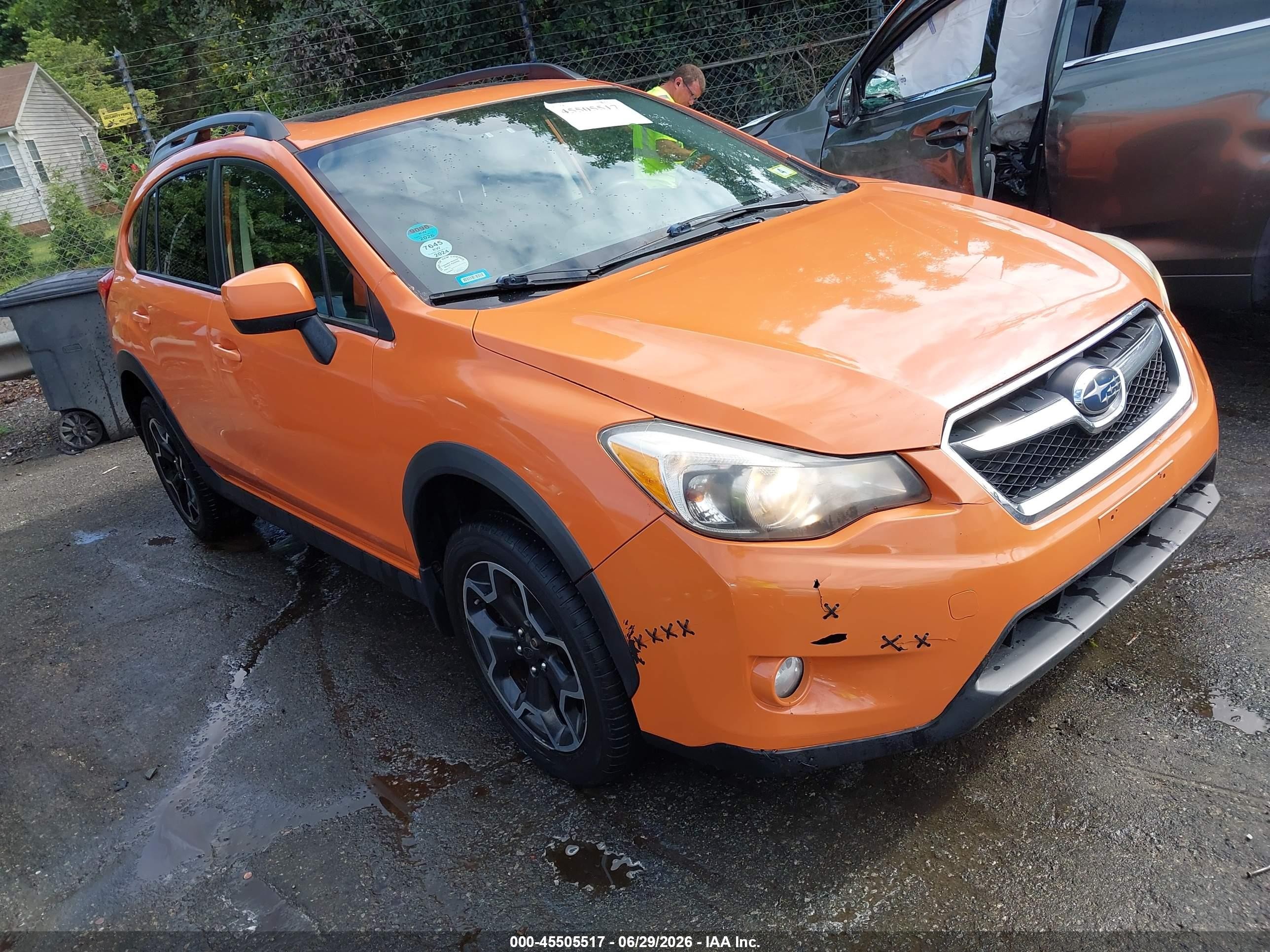 2013 Subaru Xv Crosstrek 2.0i Premium Orange vin: JF2GPAVC2D2217662
