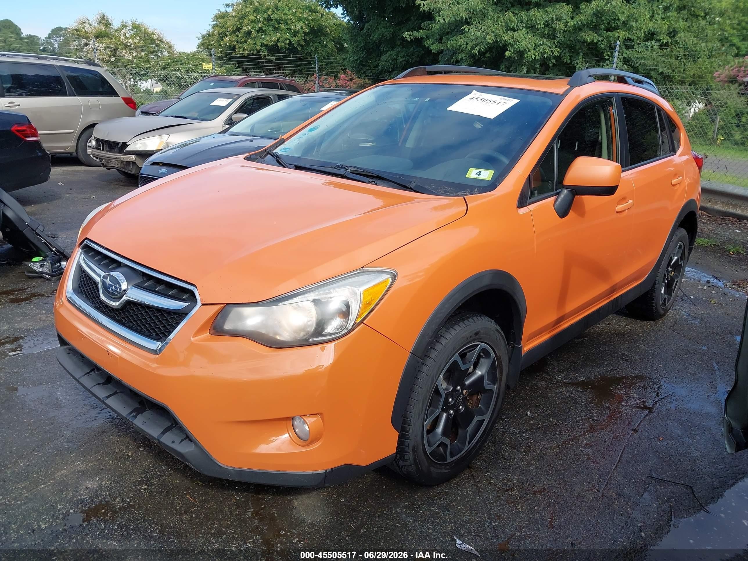 2013 Subaru Xv Crosstrek 2.0i Premium Orange vin: JF2GPAVC2D2217662