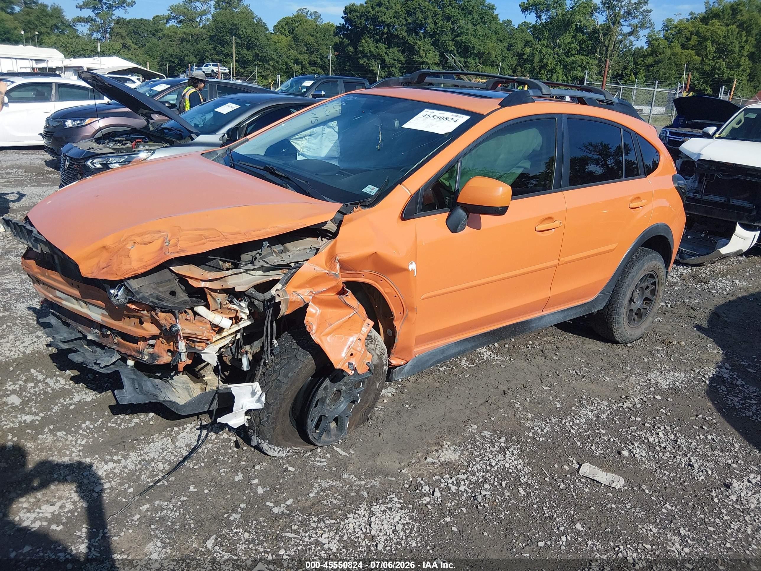 2014 Subaru Xv Crosstrek 2.0i Premium Orange vin: JF2GPAVC2E8224786
