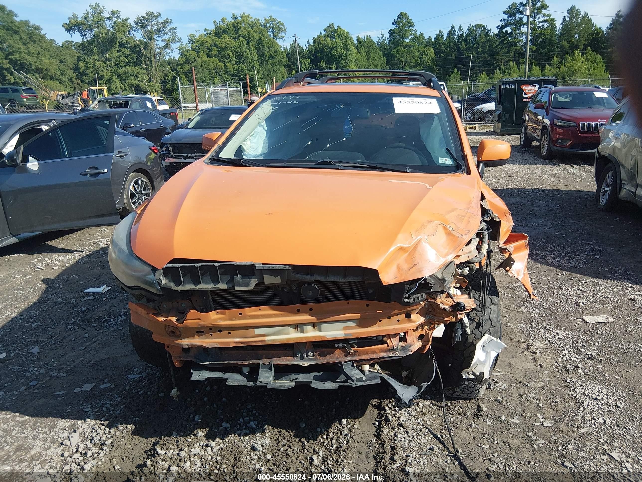 2014 Subaru Xv Crosstrek 2.0i Premium Orange vin: JF2GPAVC2E8224786