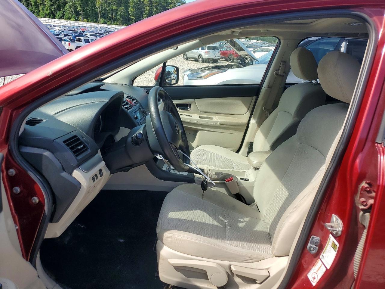 2014 Subaru Xv Crosstrek 2.0 Premium Red vin: JF2GPAVC2E8319610