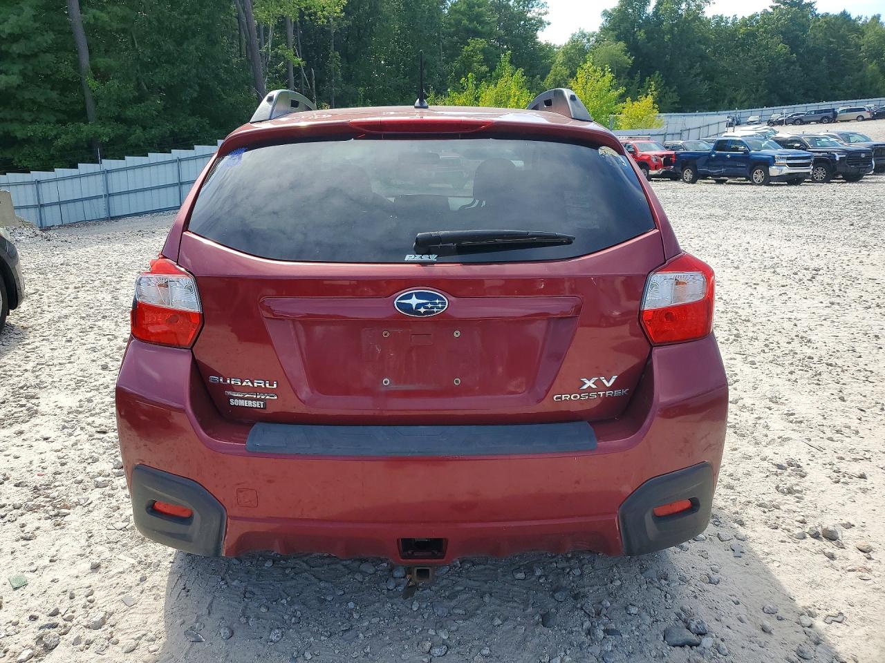 2014 Subaru Xv Crosstrek 2.0 Premium Red vin: JF2GPAVC2E8319610
