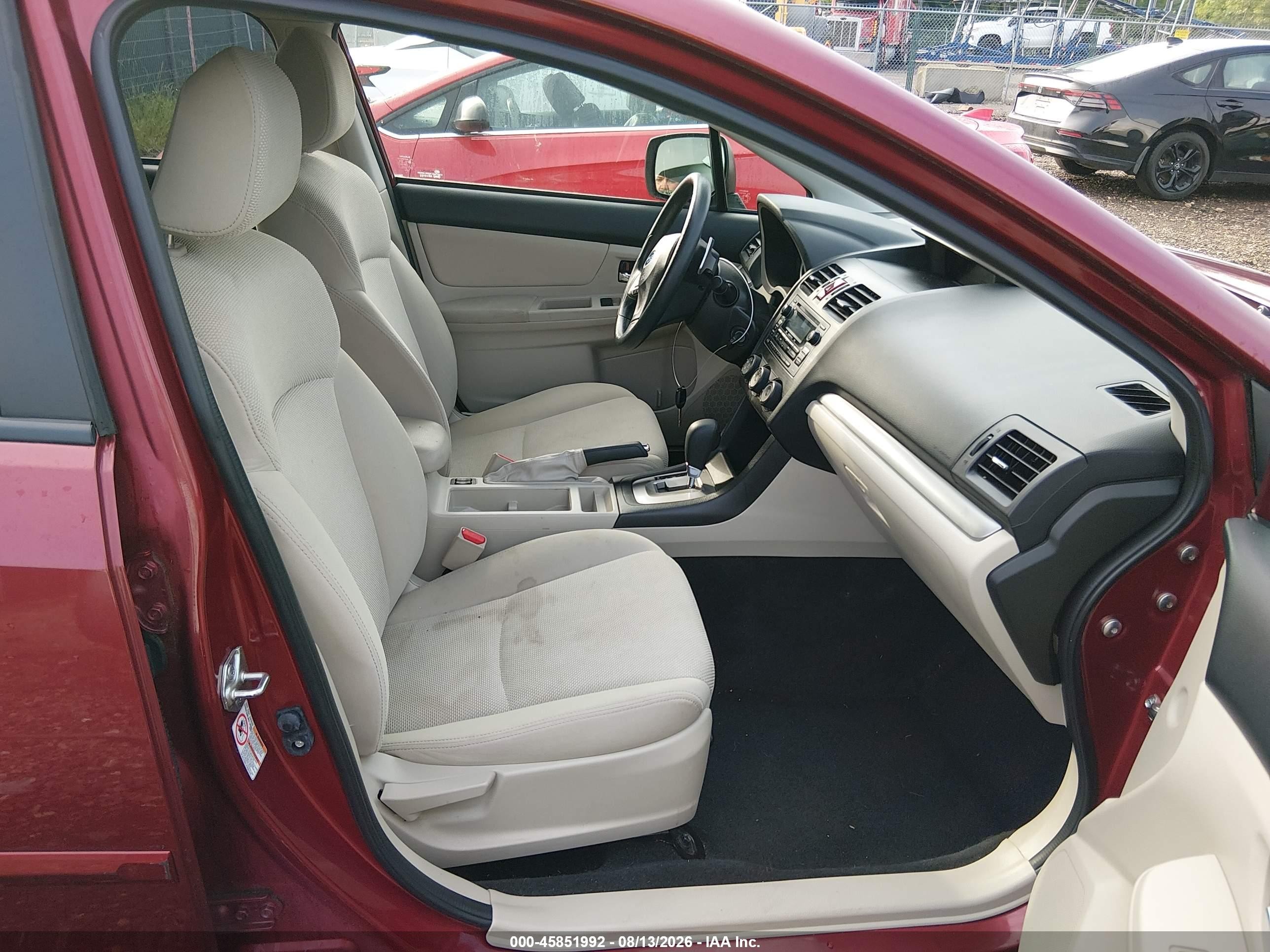 2014 Subaru Xv Crosstrek 2.0i Premium Red vin: JF2GPAVC2E8323902