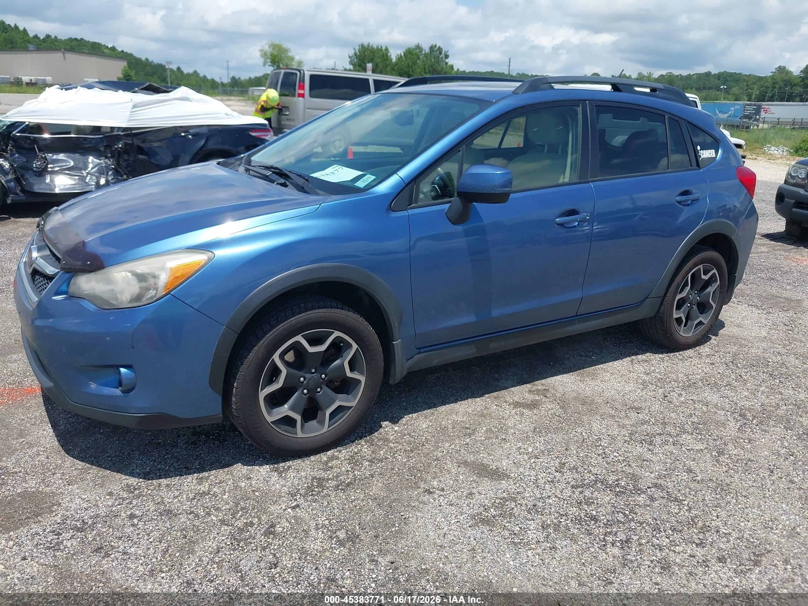 2014 Subaru Xv Crosstrek 2.0i Premium Blue vin: JF2GPAVC2E8348265