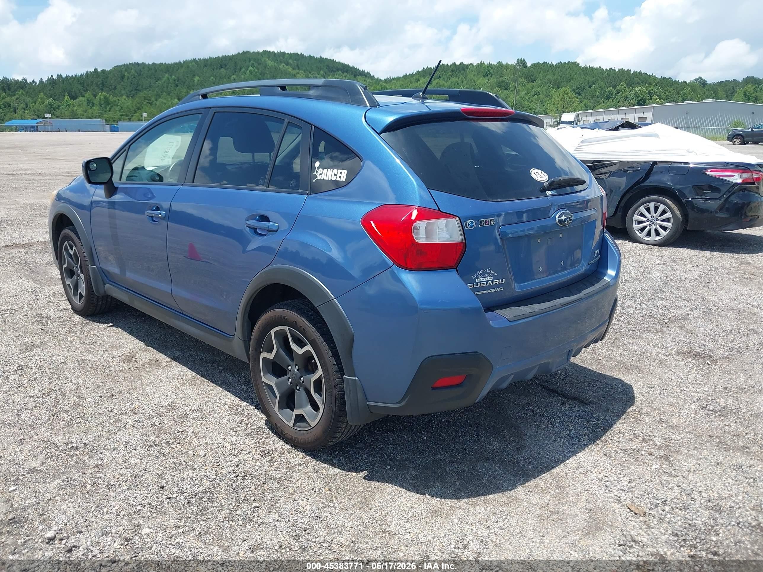 2014 Subaru Xv Crosstrek 2.0i Premium Blue vin: JF2GPAVC2E8348265