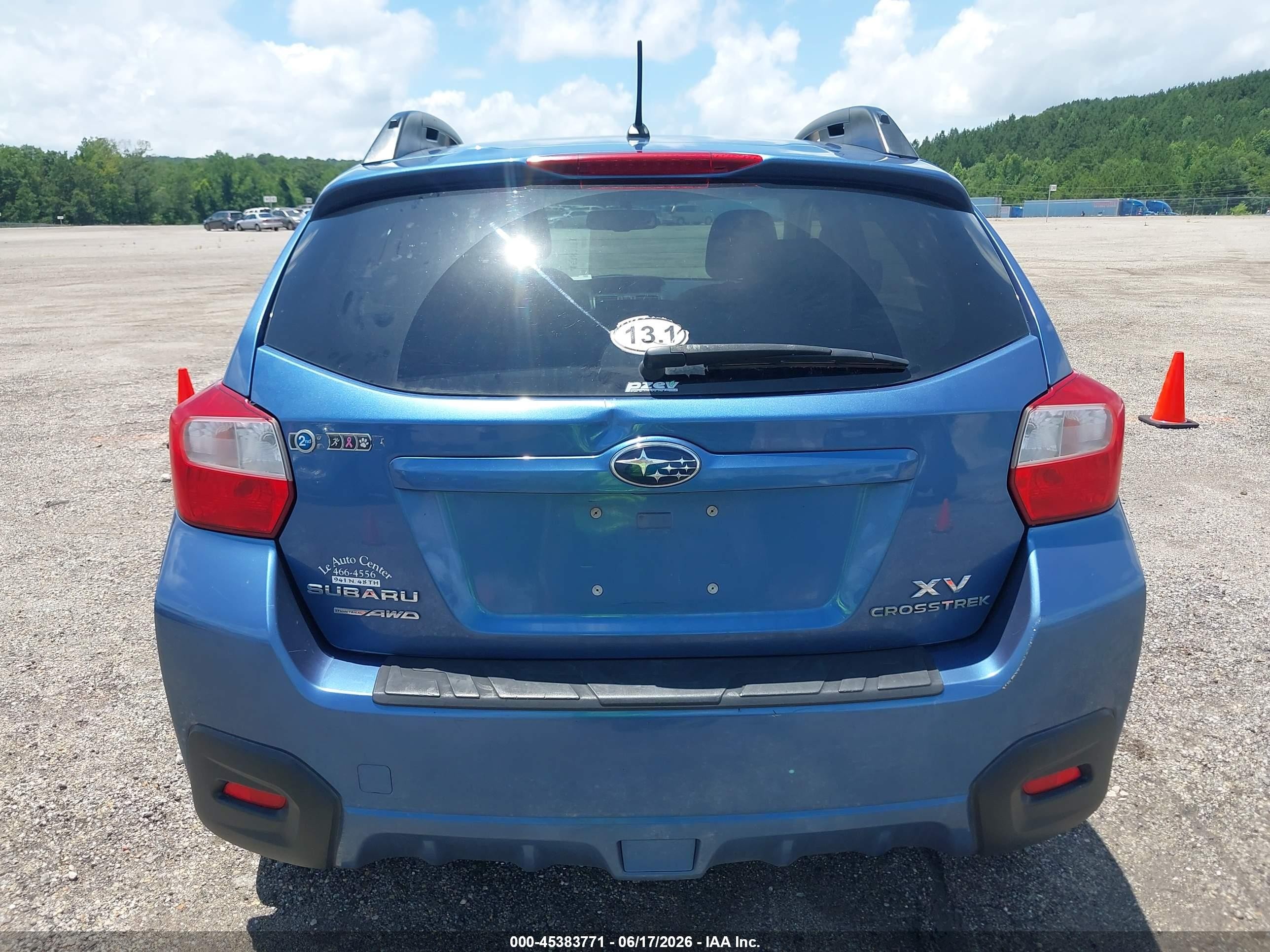 2014 Subaru Xv Crosstrek 2.0i Premium Blue vin: JF2GPAVC2E8348265