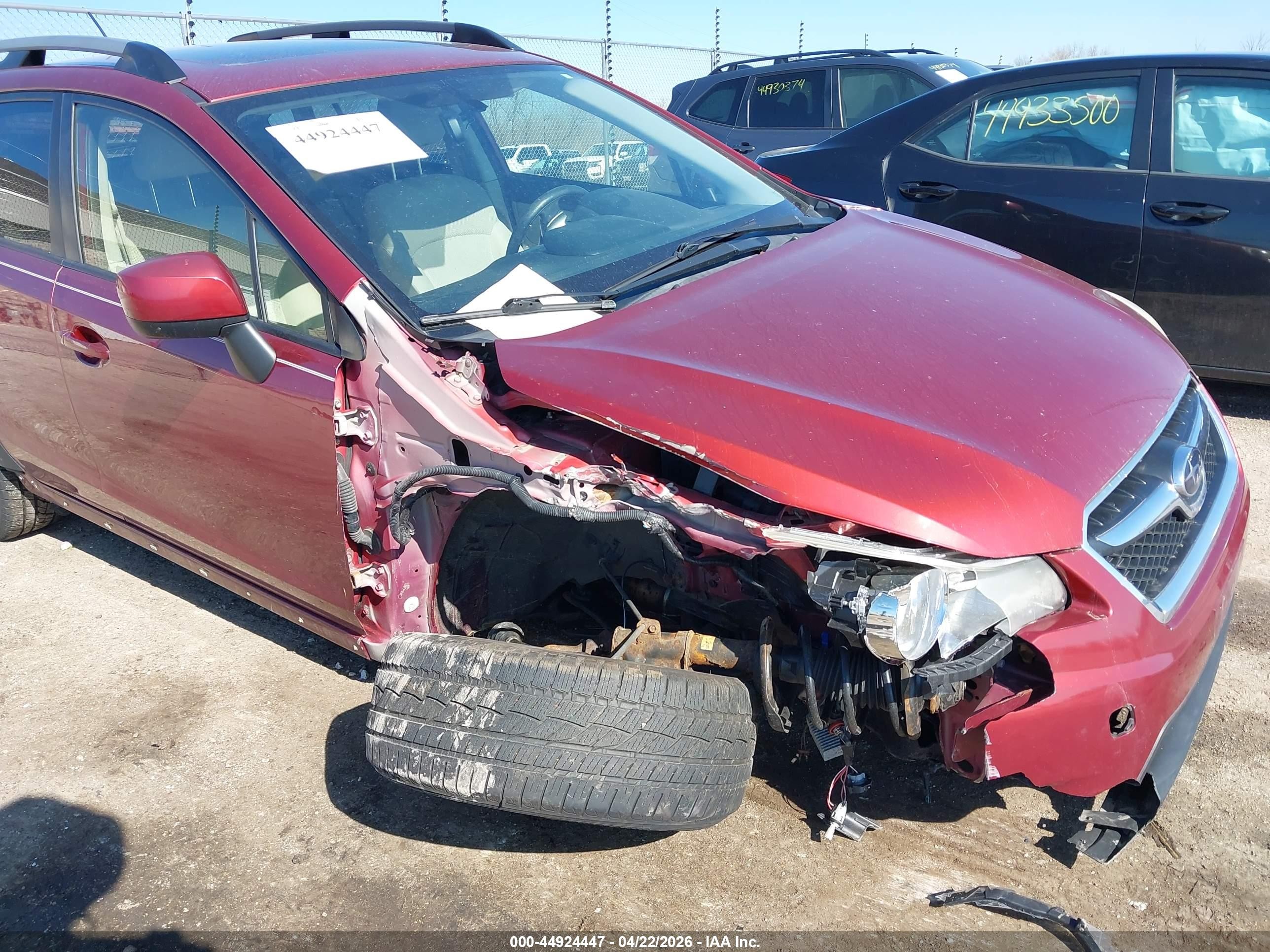 2013 Subaru Xv Crosstrek 2.0i Premium Red vin: JF2GPAVC3D2873031