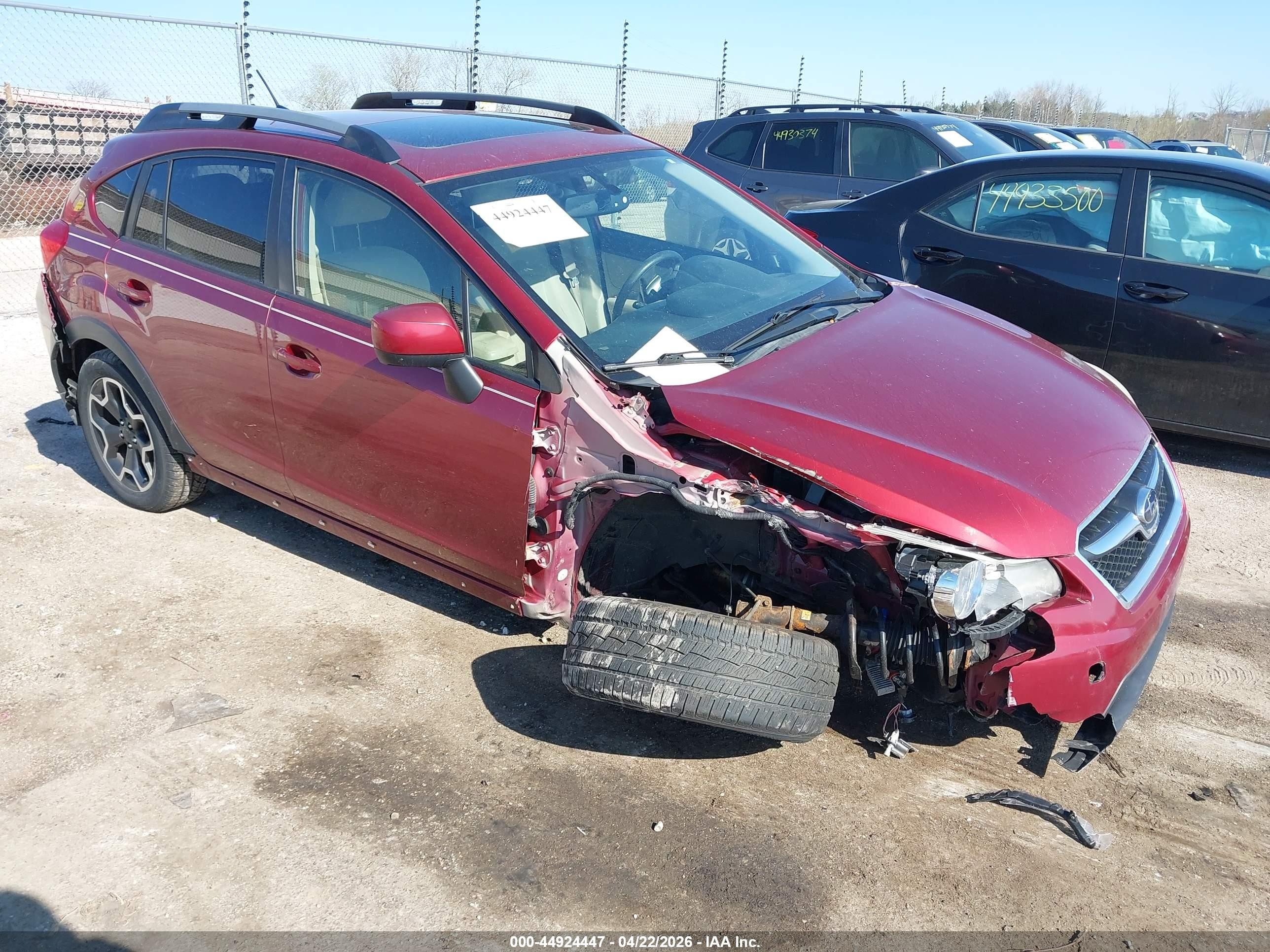 2013 Subaru Xv Crosstrek 2.0i Premium Red vin: JF2GPAVC3D2873031