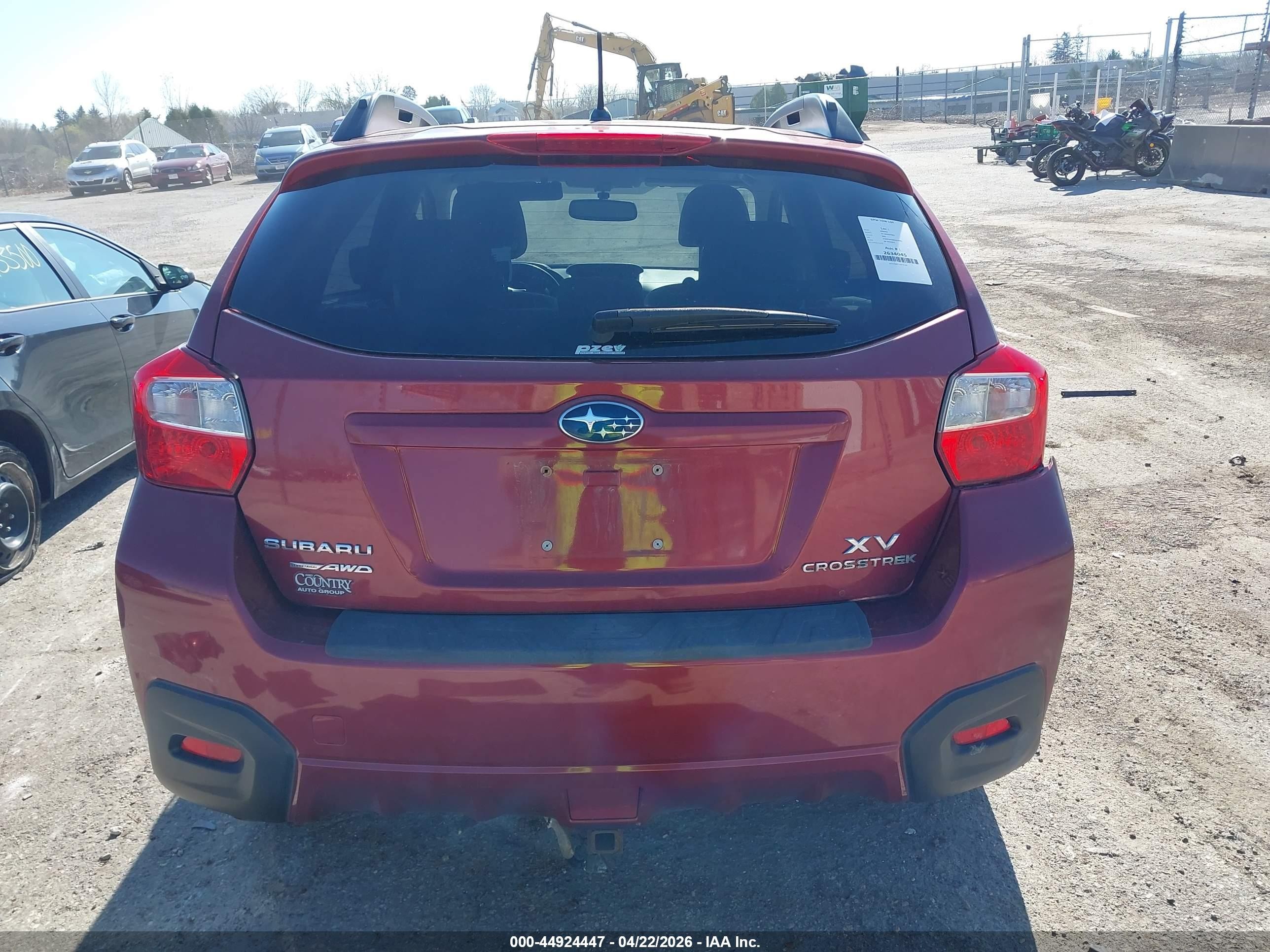 2013 Subaru Xv Crosstrek 2.0i Premium Red vin: JF2GPAVC3D2873031