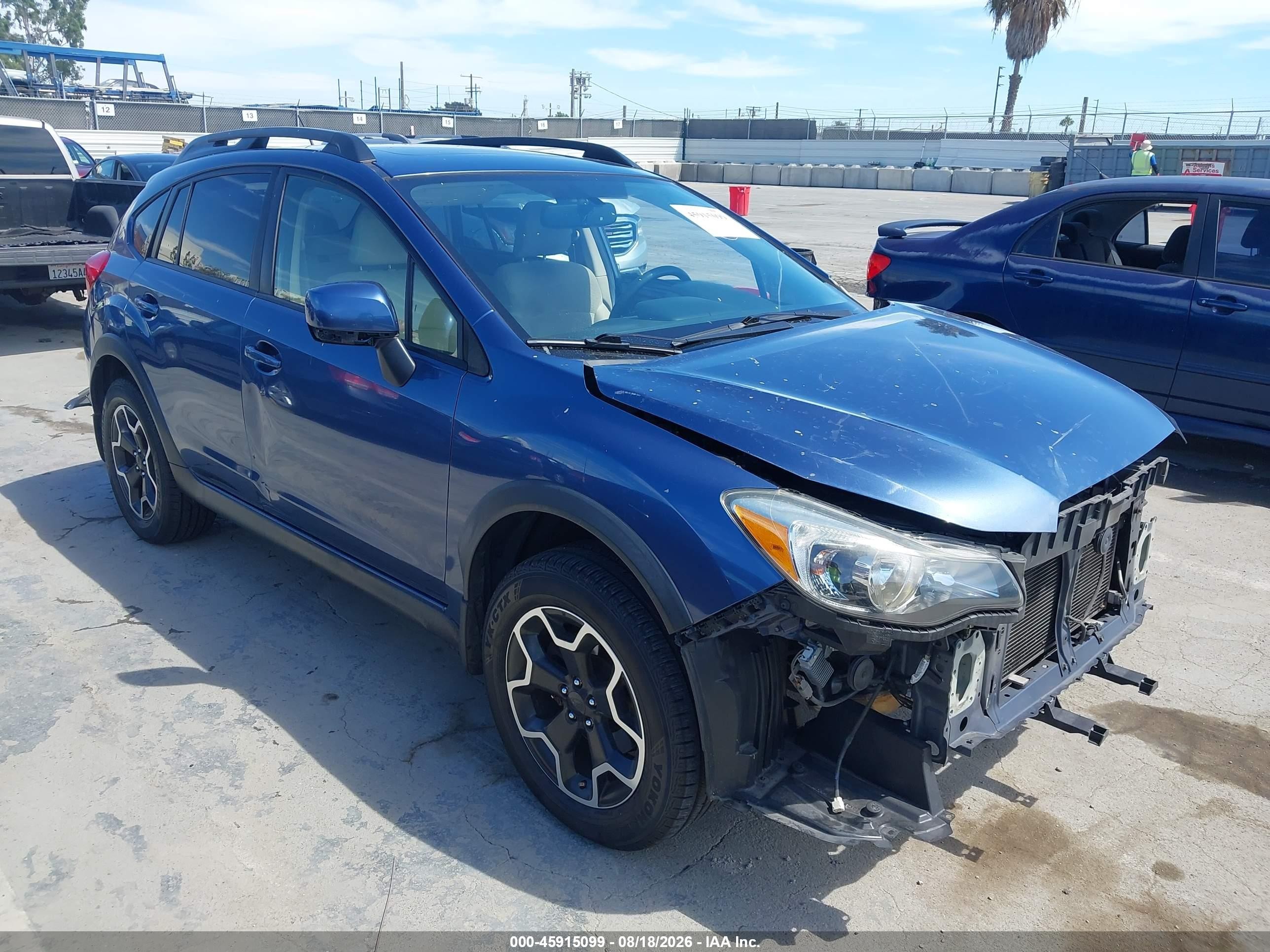 2013 Subaru Xv Crosstrek 2.0i Premium Blue vin: JF2GPAVC3D2901748