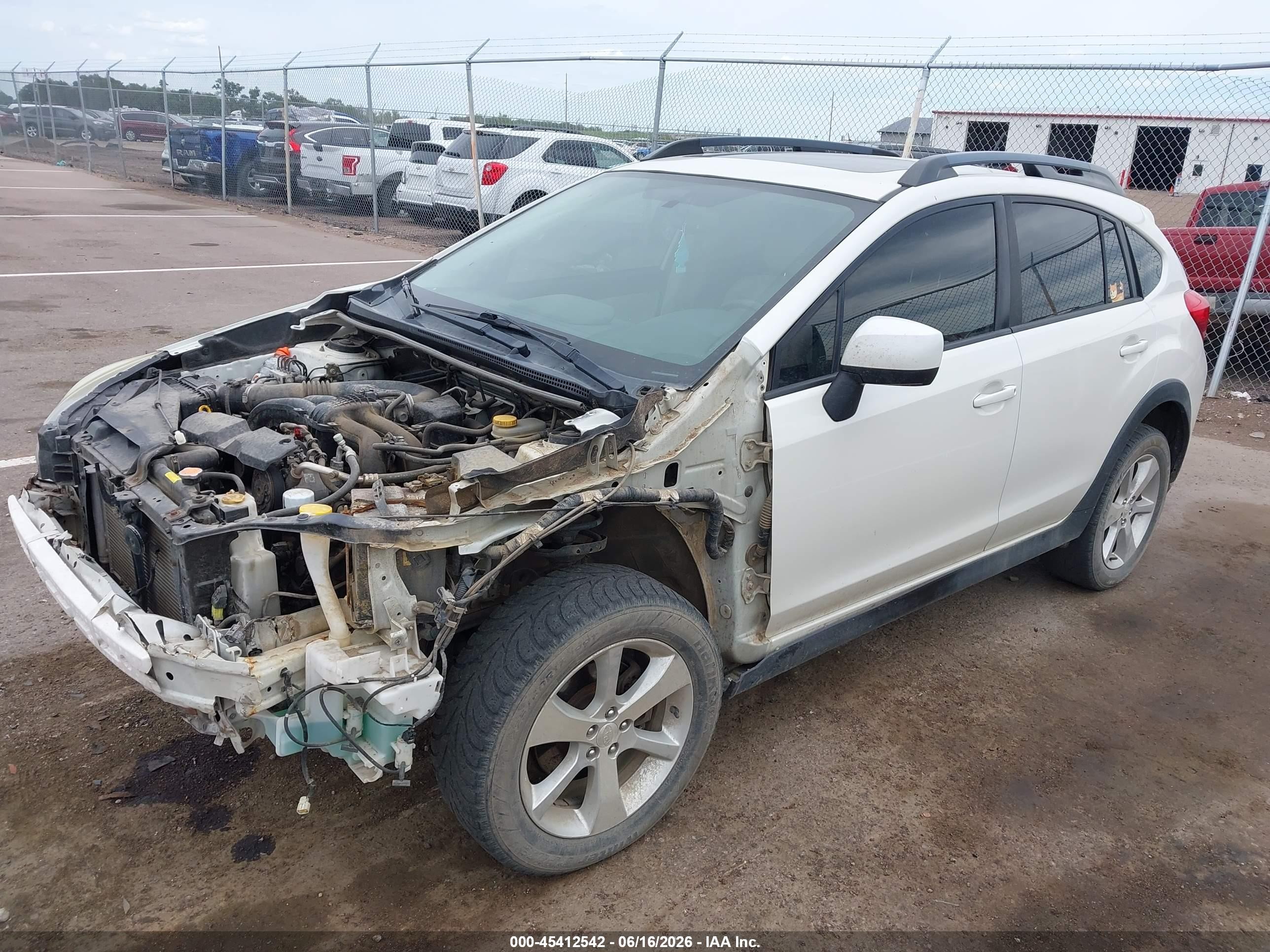 2014 Subaru Xv Crosstrek 2.0i Premium White vin: JF2GPAVC3E8254587