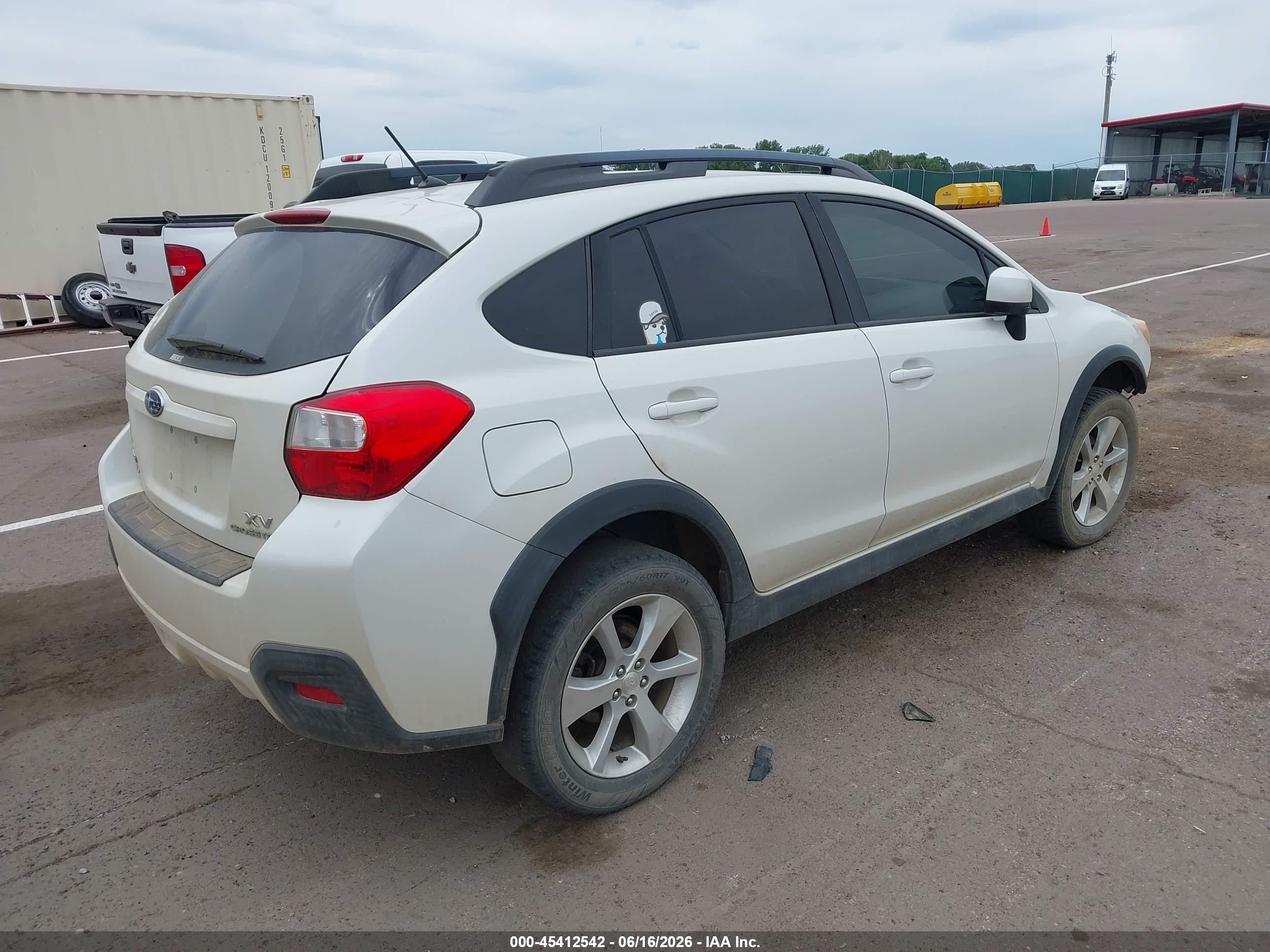 2014 Subaru Xv Crosstrek 2.0i Premium White vin: JF2GPAVC3E8254587