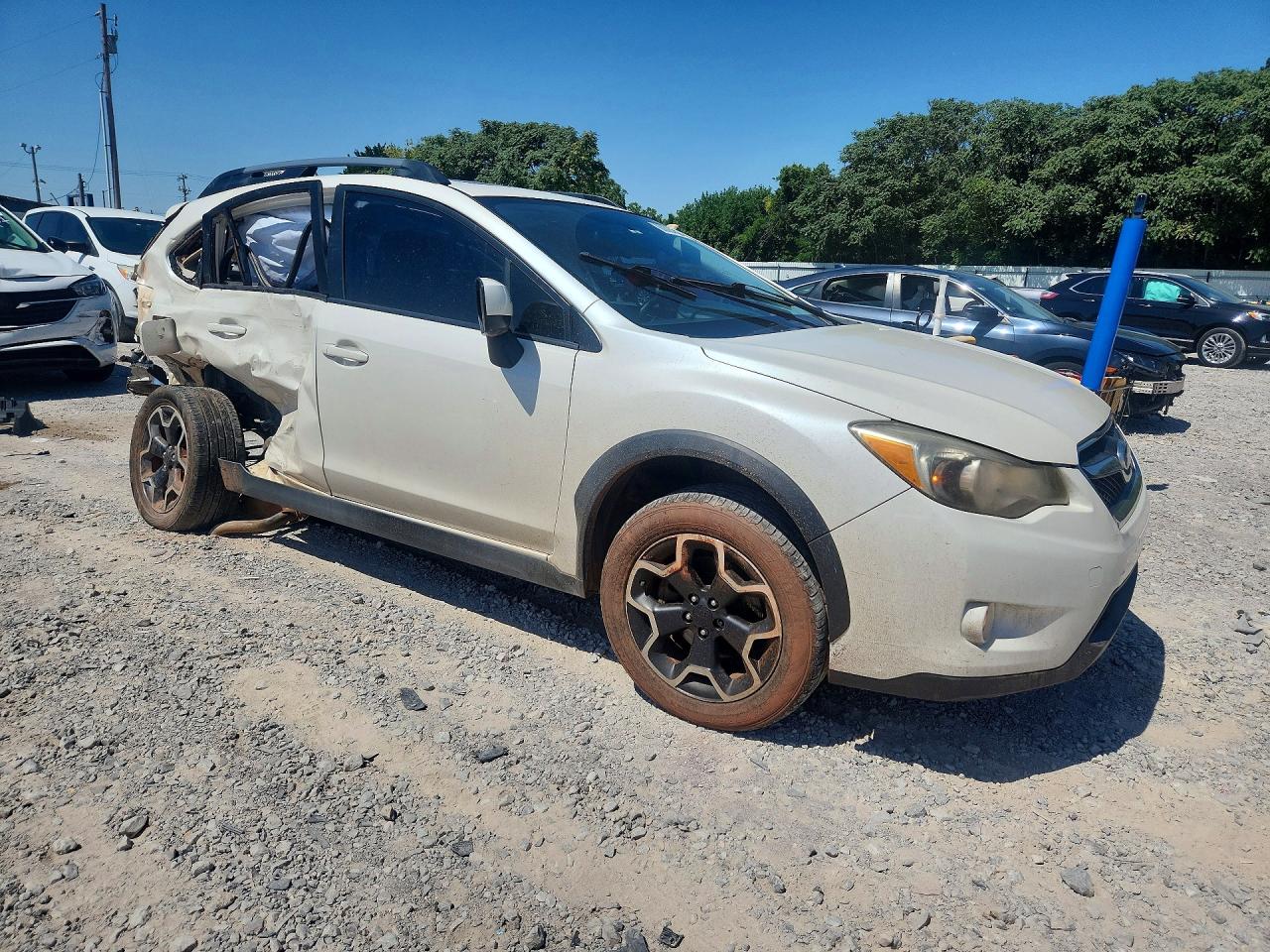 2014 Subaru Xv Crosstrek 2.0 Premium White vin: JF2GPAVC3E8265315
