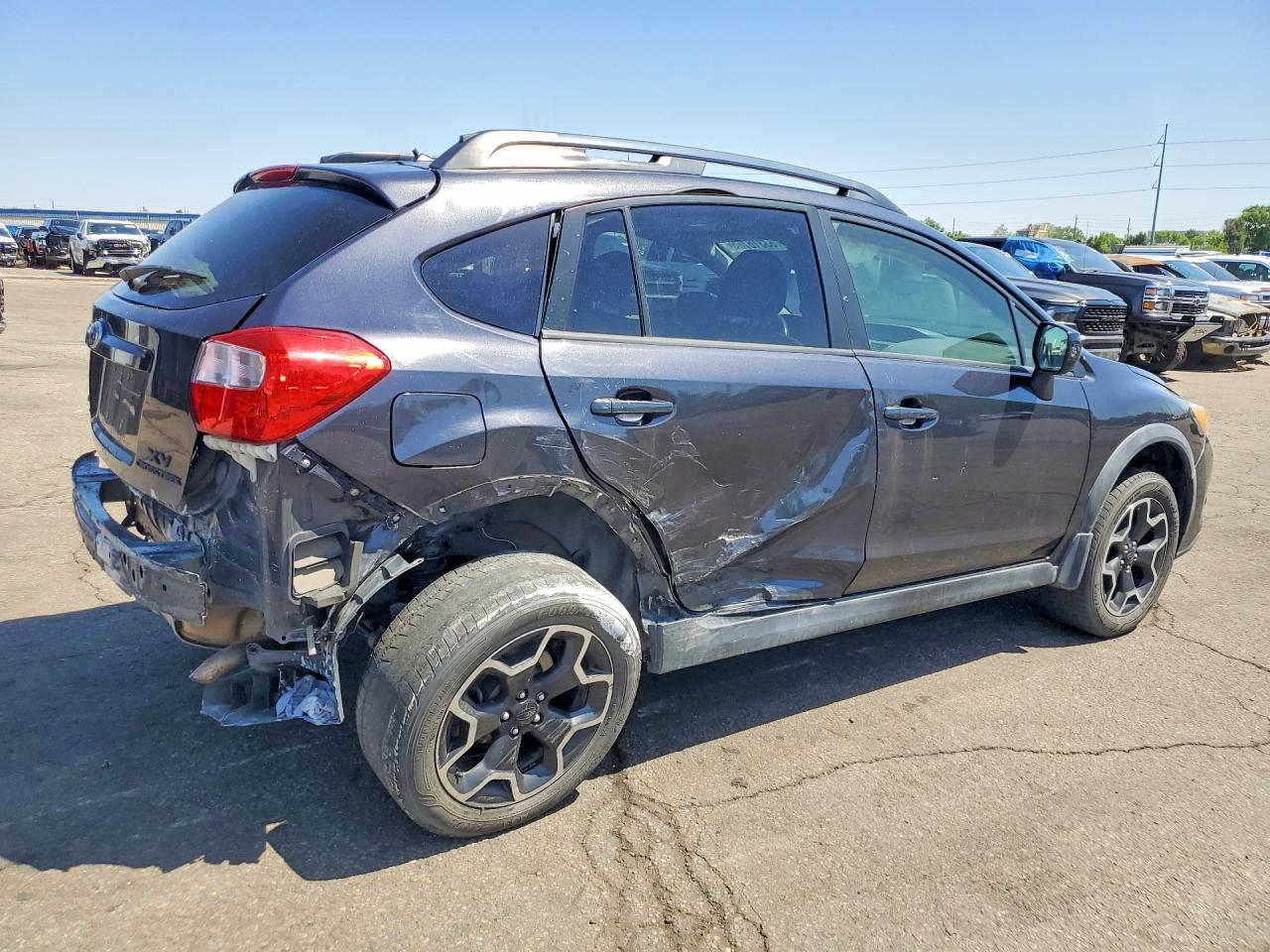 2014 Subaru Xv Crosstrek 2.0 Premium Gray vin: JF2GPAVC3E8267243