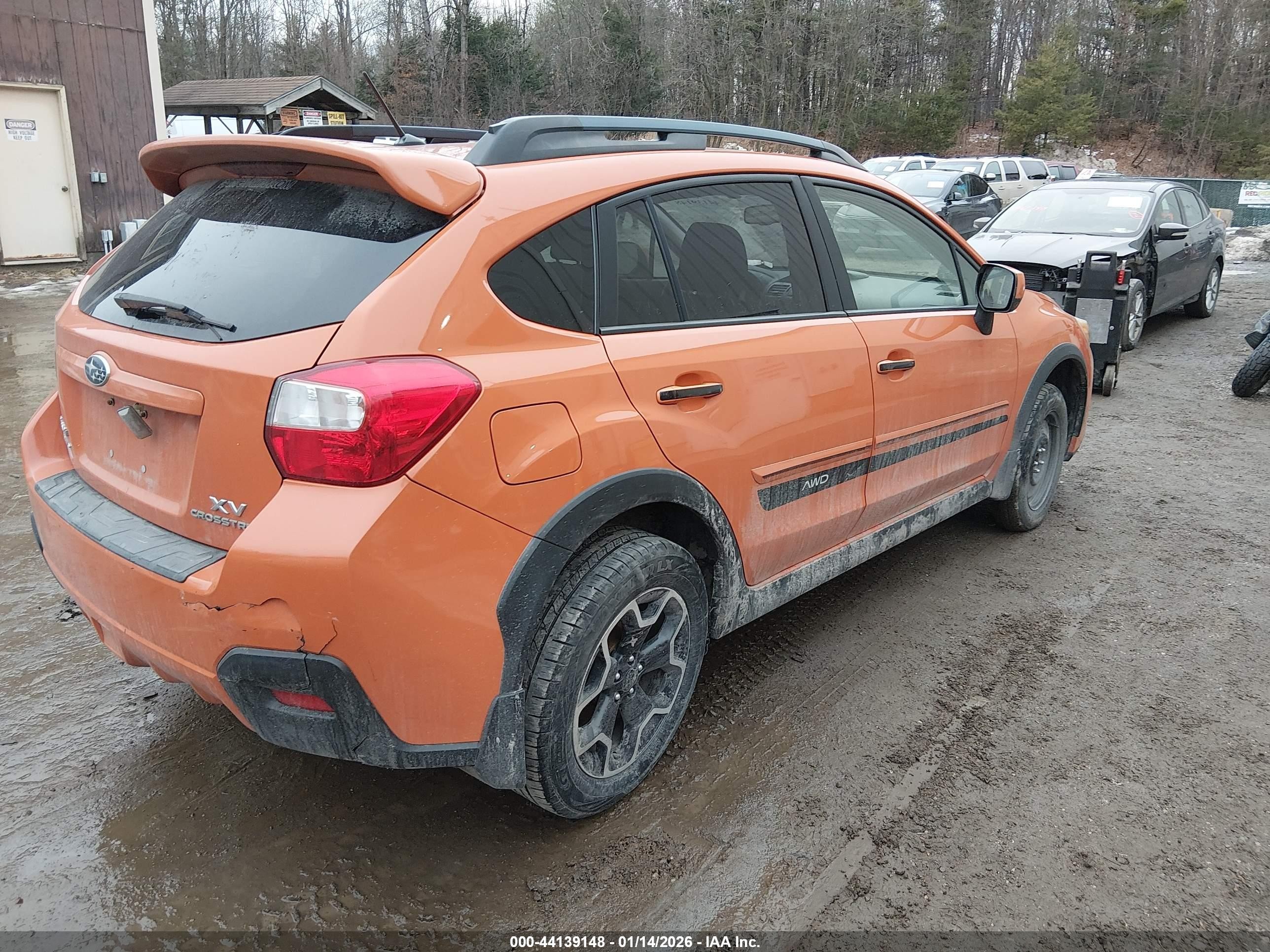 2014 Subaru Xv Crosstrek 2.0i Premium Orange vin: JF2GPAVC3E8299657