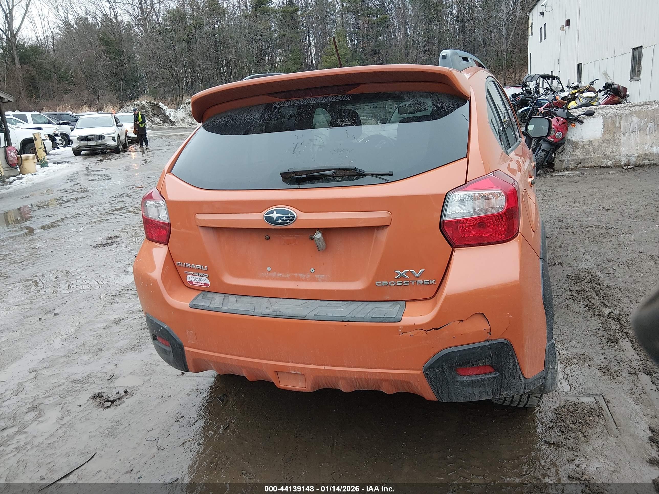 2014 Subaru Xv Crosstrek 2.0i Premium Orange vin: JF2GPAVC3E8299657