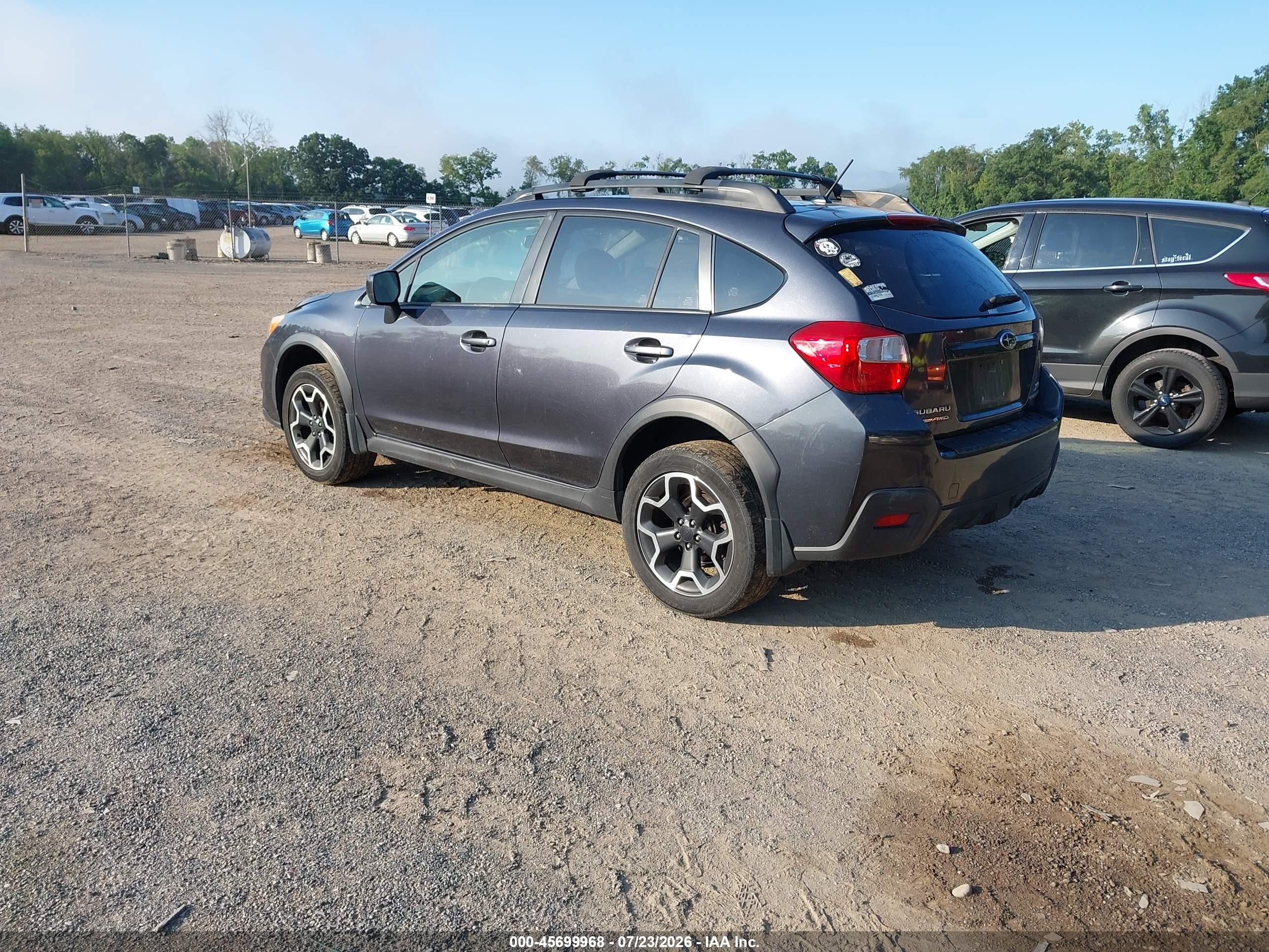 2014 Subaru Xv Crosstrek 2.0i Premium Gray vin: JF2GPAVC3EH329997