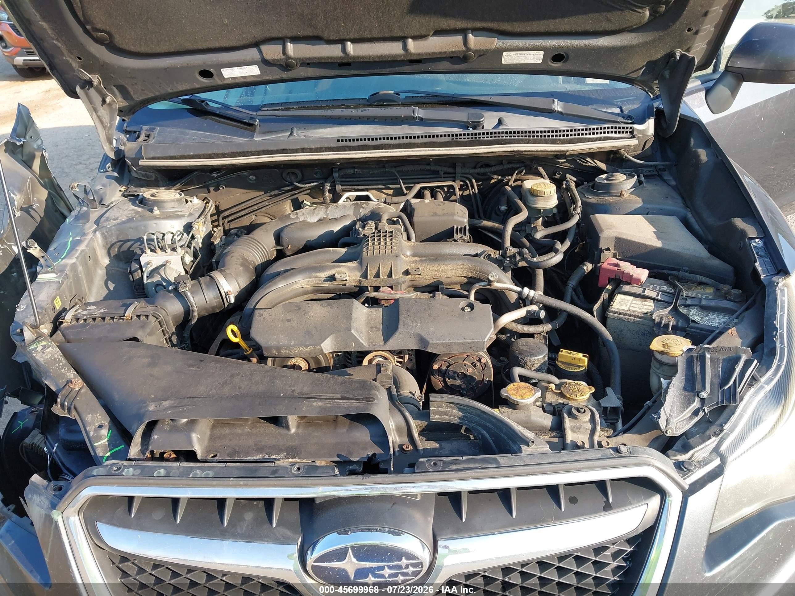 2014 Subaru Xv Crosstrek 2.0i Premium Gray vin: JF2GPAVC3EH329997