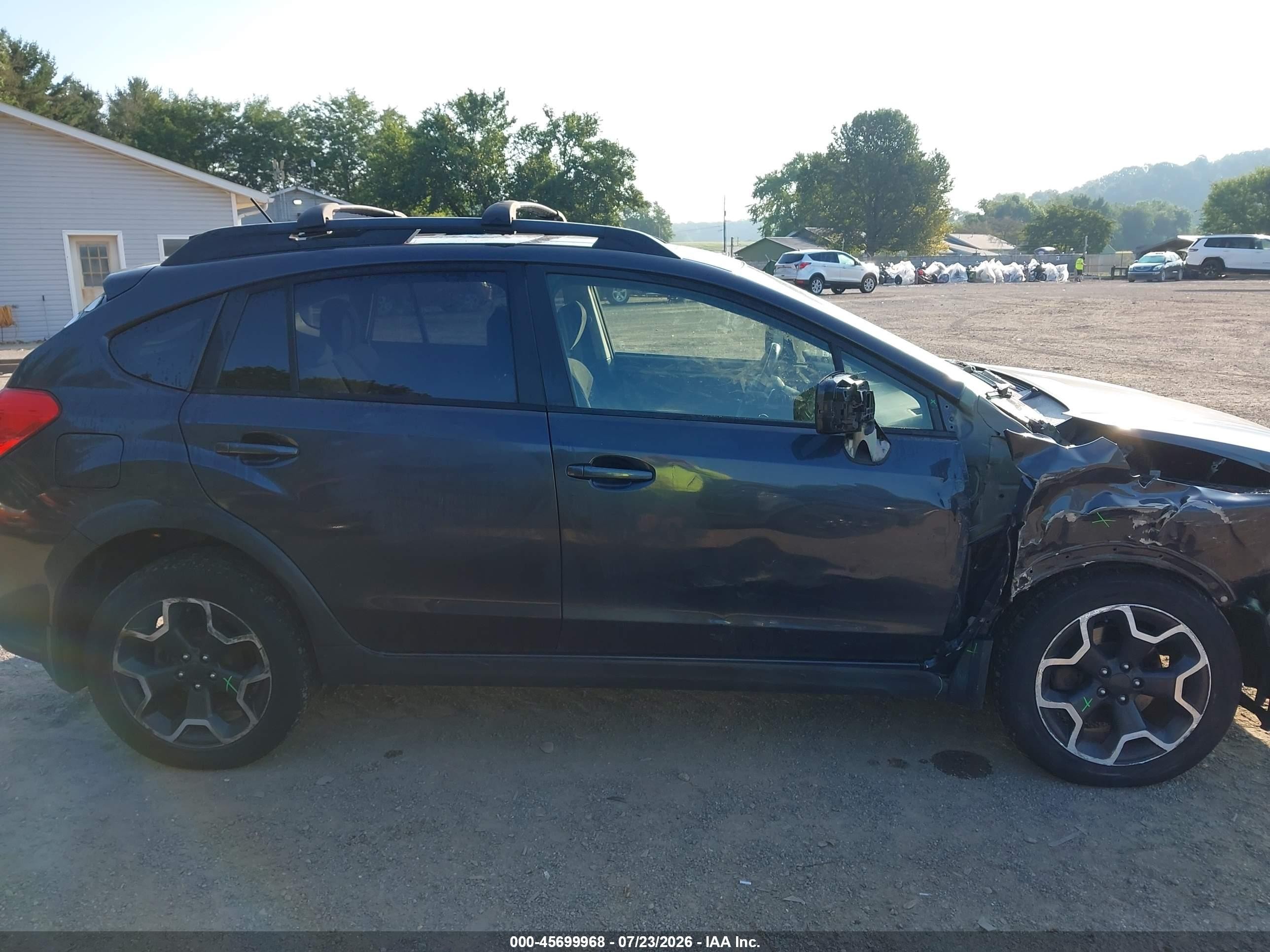 2014 Subaru Xv Crosstrek 2.0i Premium Gray vin: JF2GPAVC3EH329997