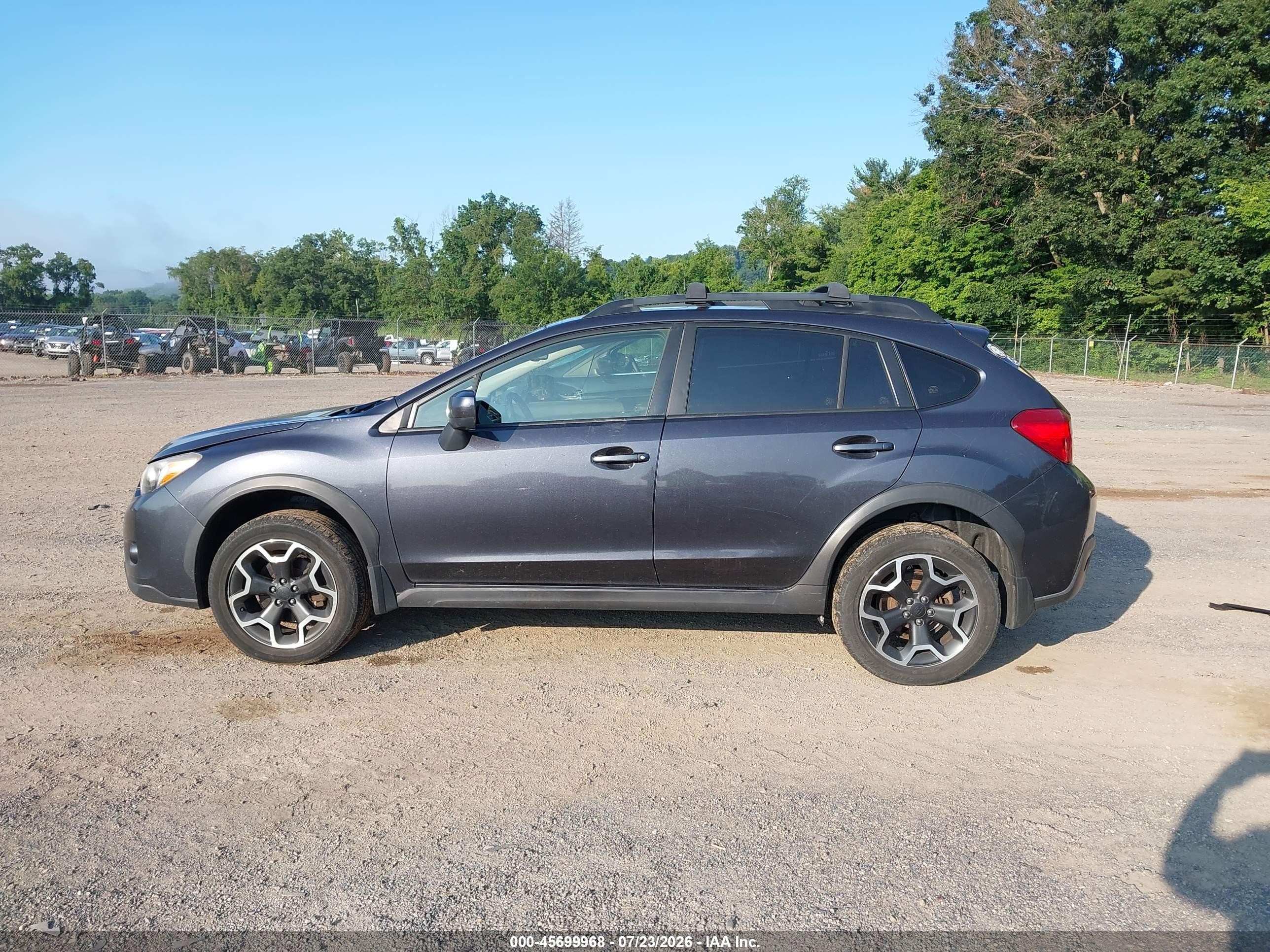 2014 Subaru Xv Crosstrek 2.0i Premium Gray vin: JF2GPAVC3EH329997