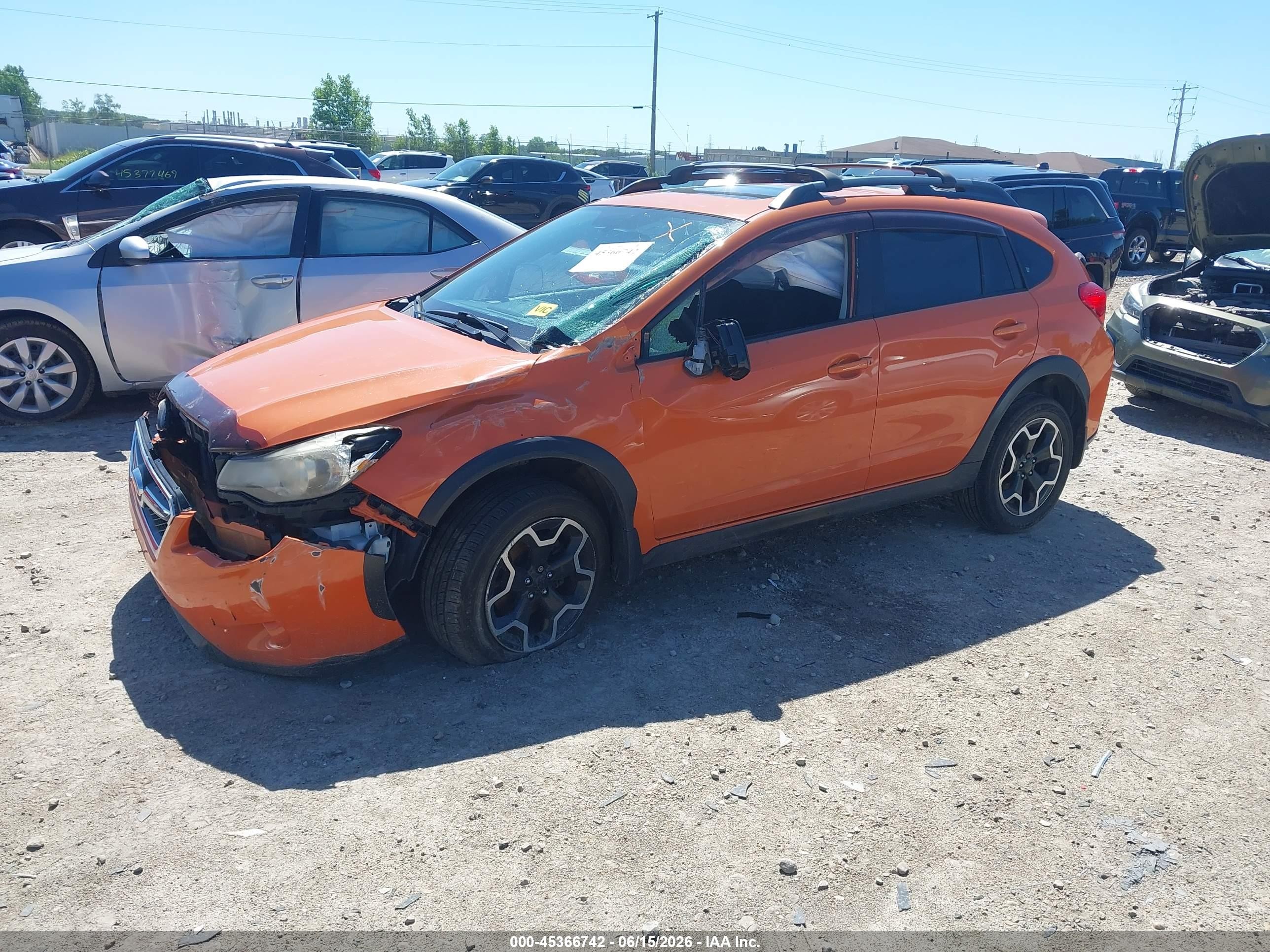 2013 Subaru Xv Crosstrek 2.0i Premium Orange vin: JF2GPAVC5D2877405