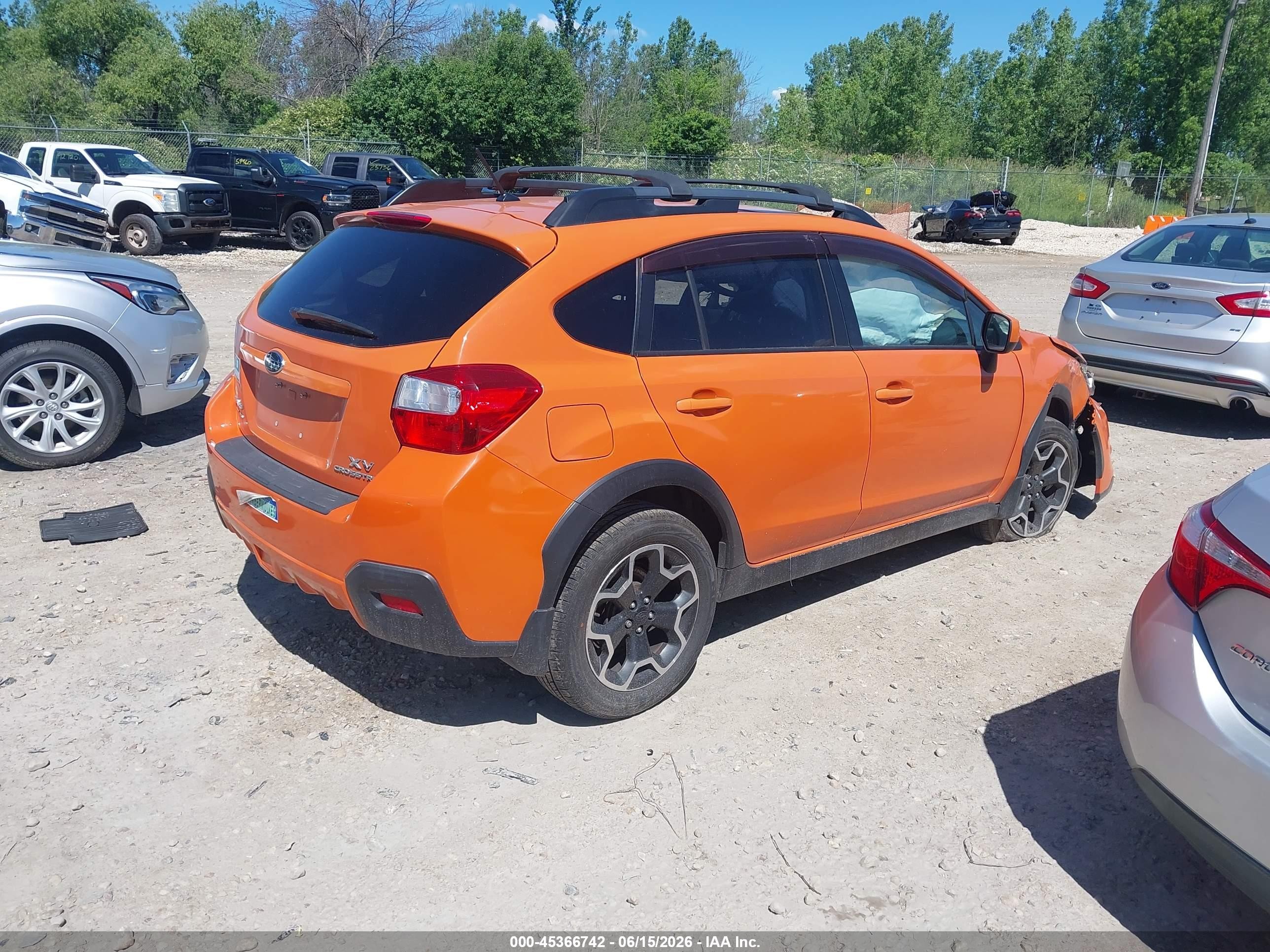 2013 Subaru Xv Crosstrek 2.0i Premium Orange vin: JF2GPAVC5D2877405