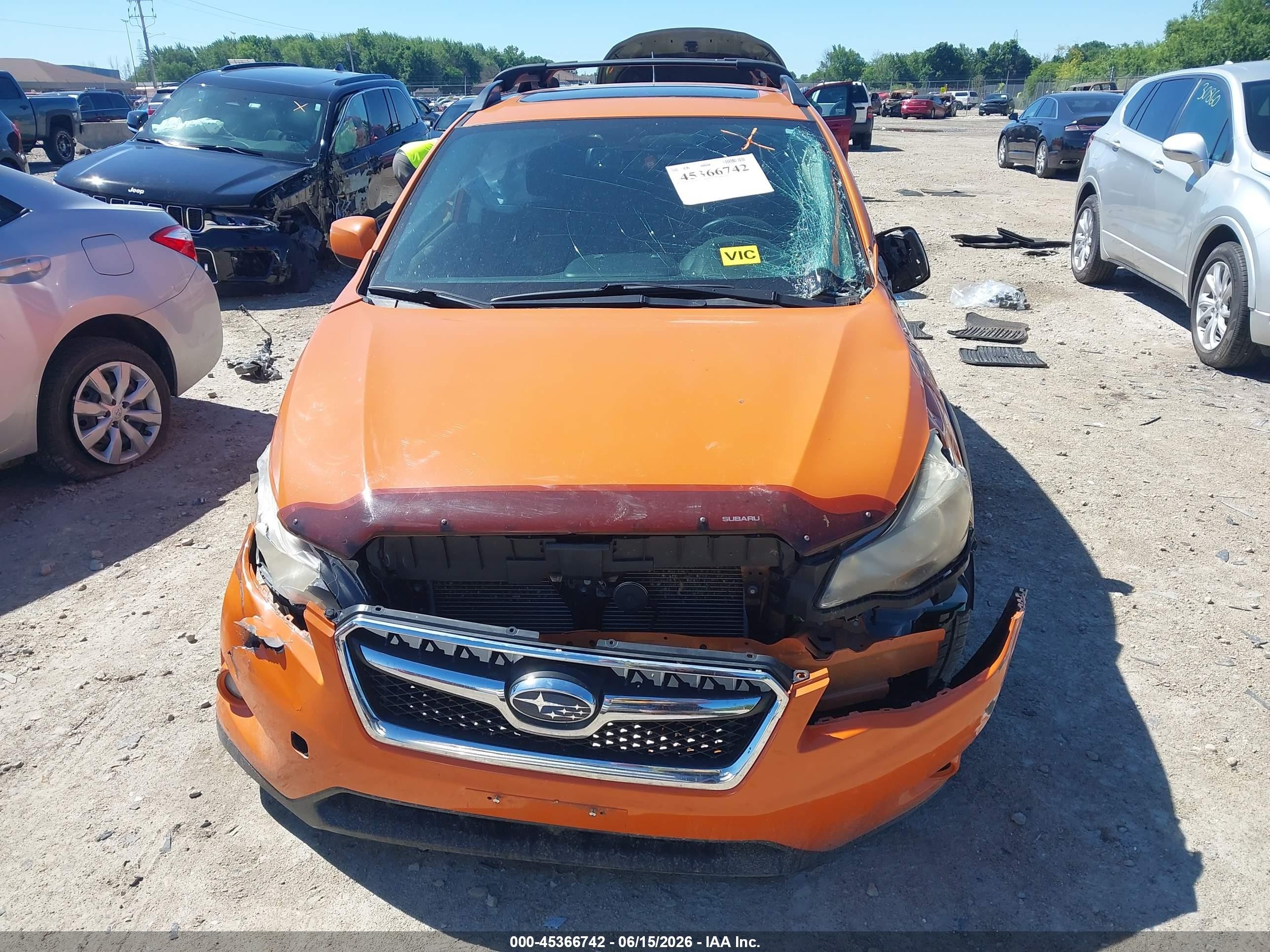 2013 Subaru Xv Crosstrek 2.0i Premium Orange vin: JF2GPAVC5D2877405