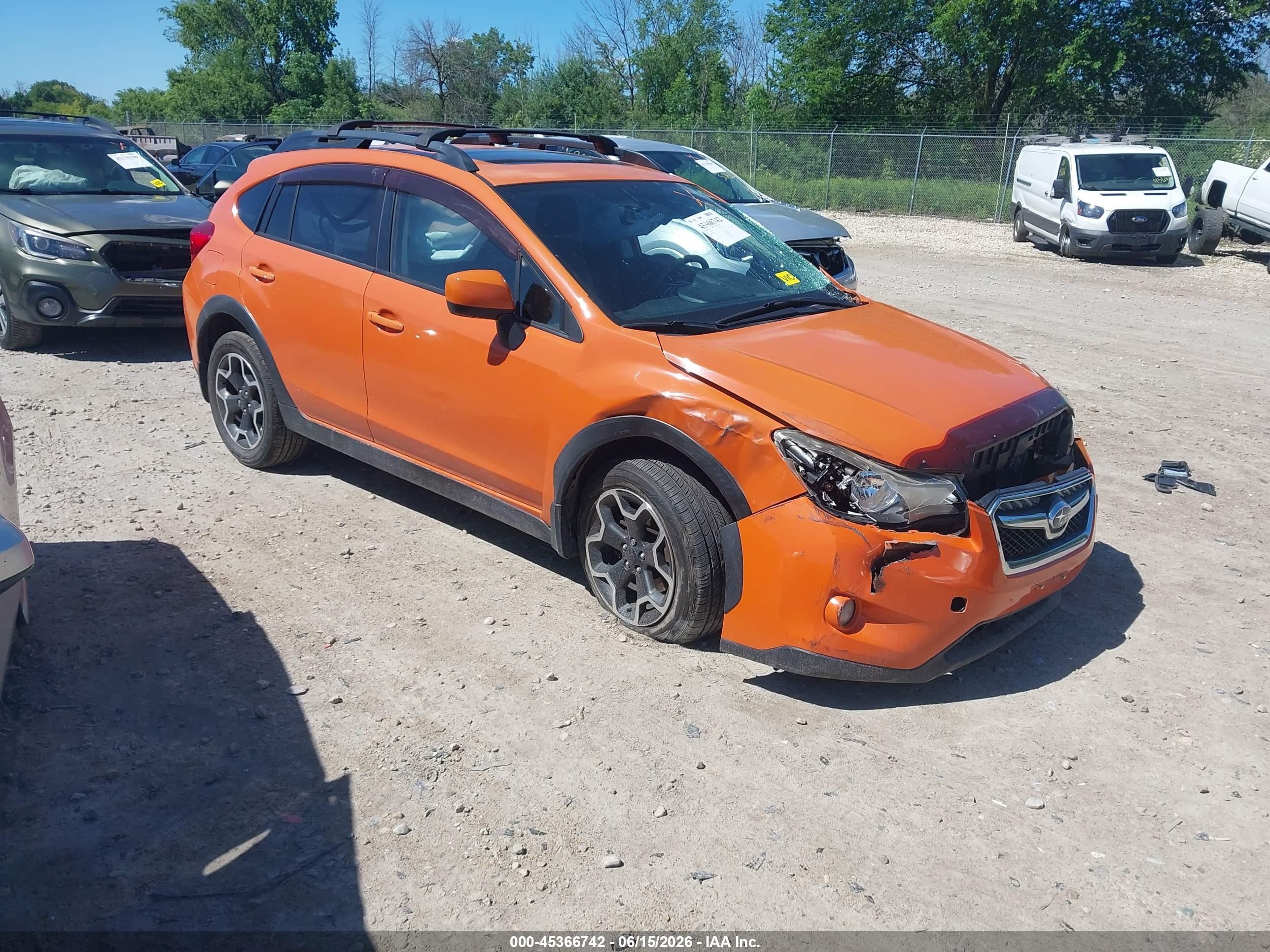 2013 Subaru Xv Crosstrek 2.0i Premium Orange vin: JF2GPAVC5D2877405