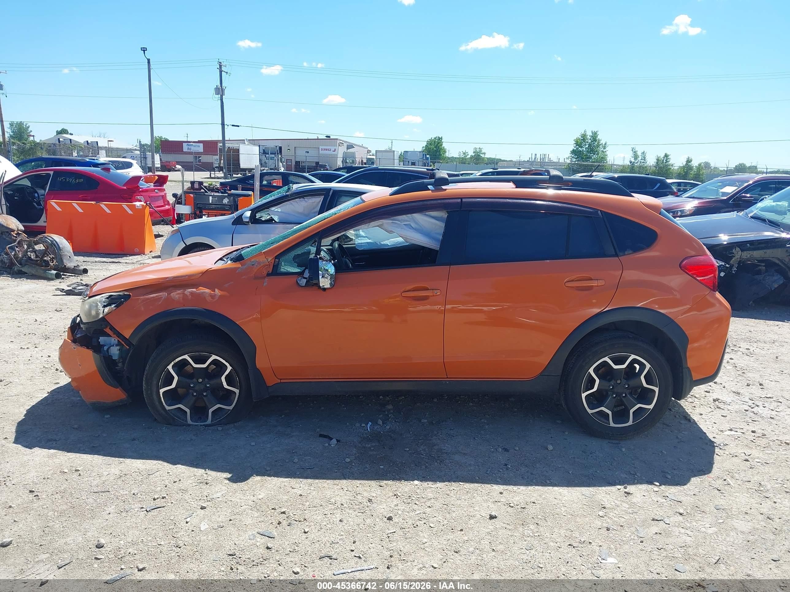 2013 Subaru Xv Crosstrek 2.0i Premium Orange vin: JF2GPAVC5D2877405