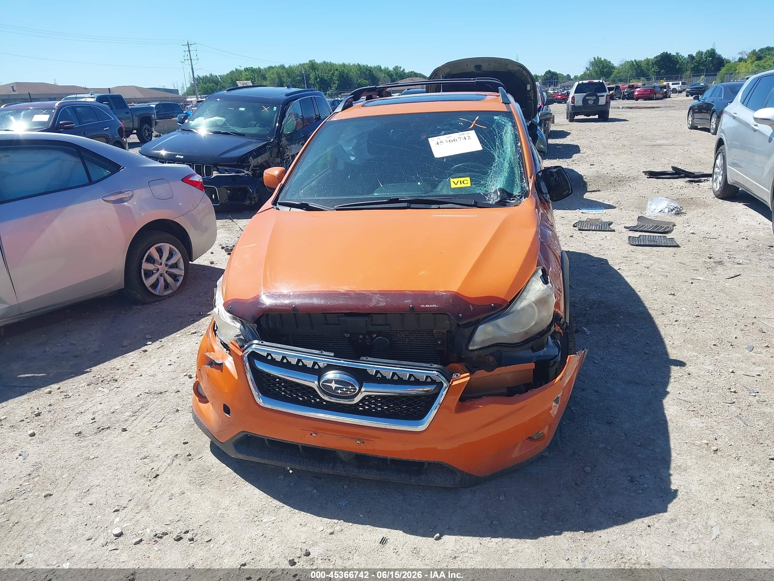 2013 Subaru Xv Crosstrek 2.0i Premium Orange vin: JF2GPAVC5D2877405
