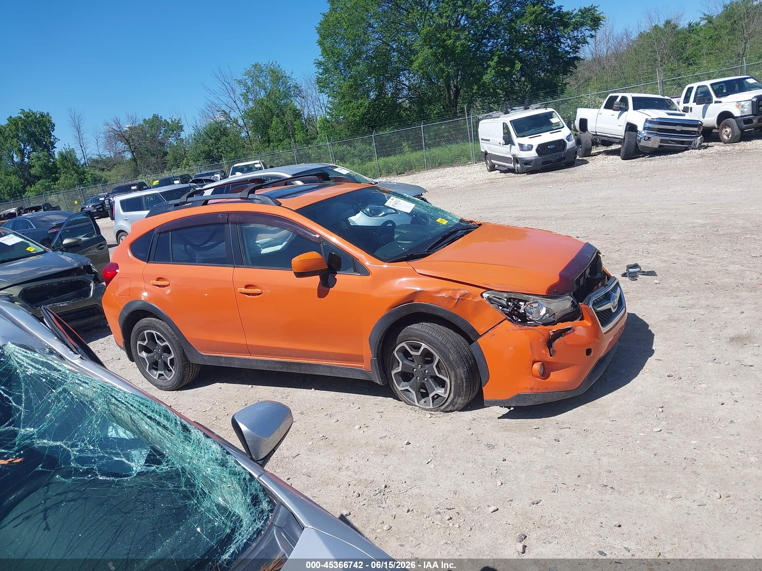 2013 Subaru Xv Crosstrek 2.0i Premium Orange vin: JF2GPAVC5D2877405