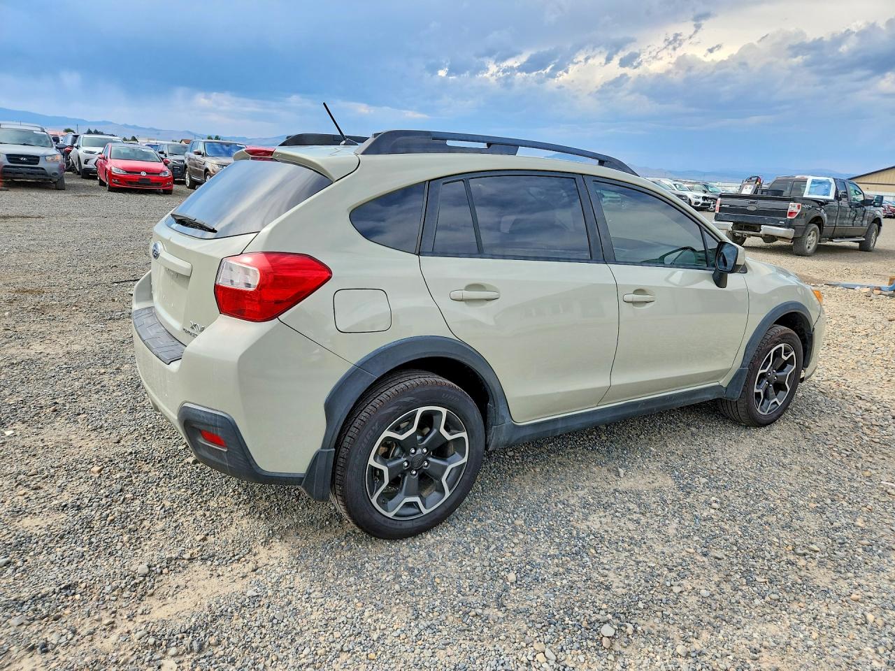 2014 Subaru Xv Crosstrek 2.0 Premium Cream vin: JF2GPAVC5E8273433