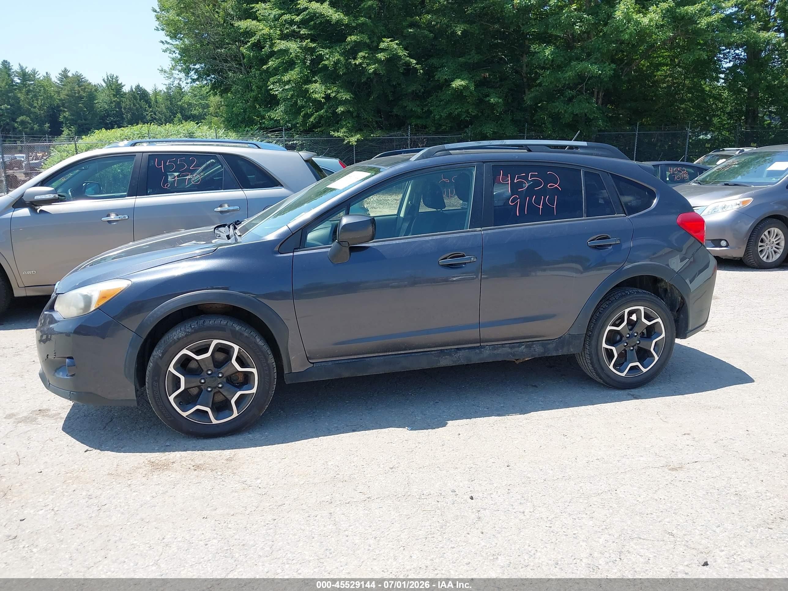 2013 Subaru Xv Crosstrek 2.0i Premium Gray vin: JF2GPAVC6D2840752