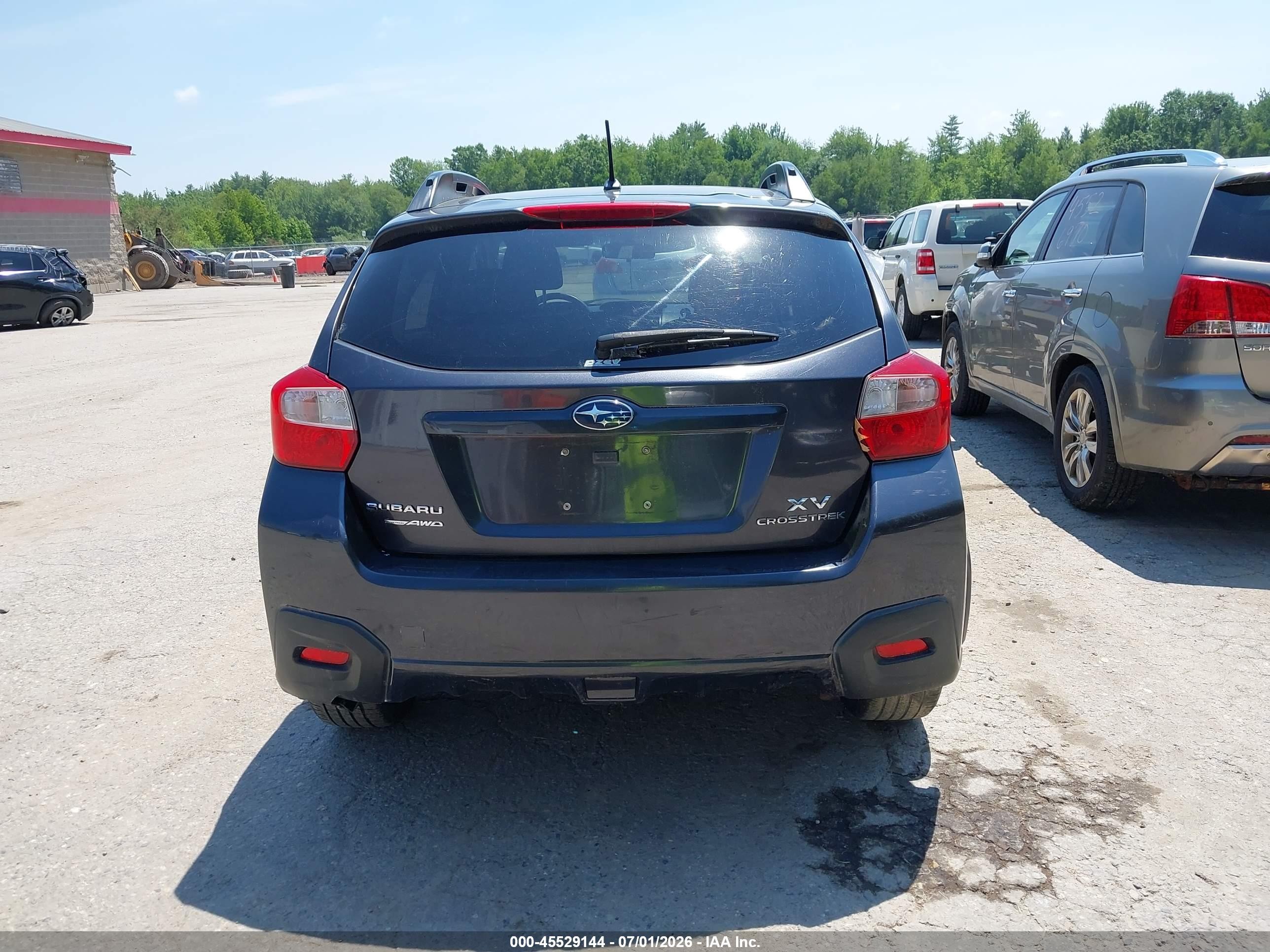 2013 Subaru Xv Crosstrek 2.0i Premium Gray vin: JF2GPAVC6D2840752