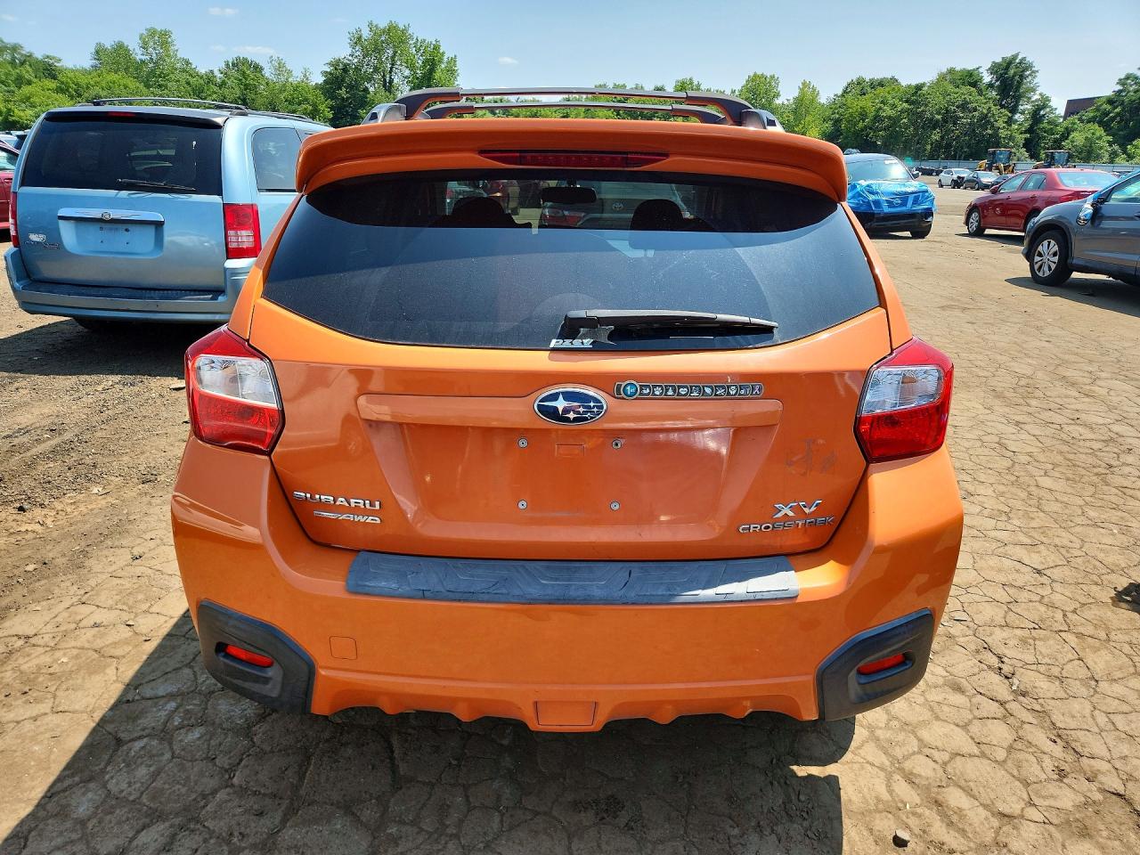 2014 Subaru Xv Crosstrek 2.0 Premium Orange vin: JF2GPAVC6E8215413