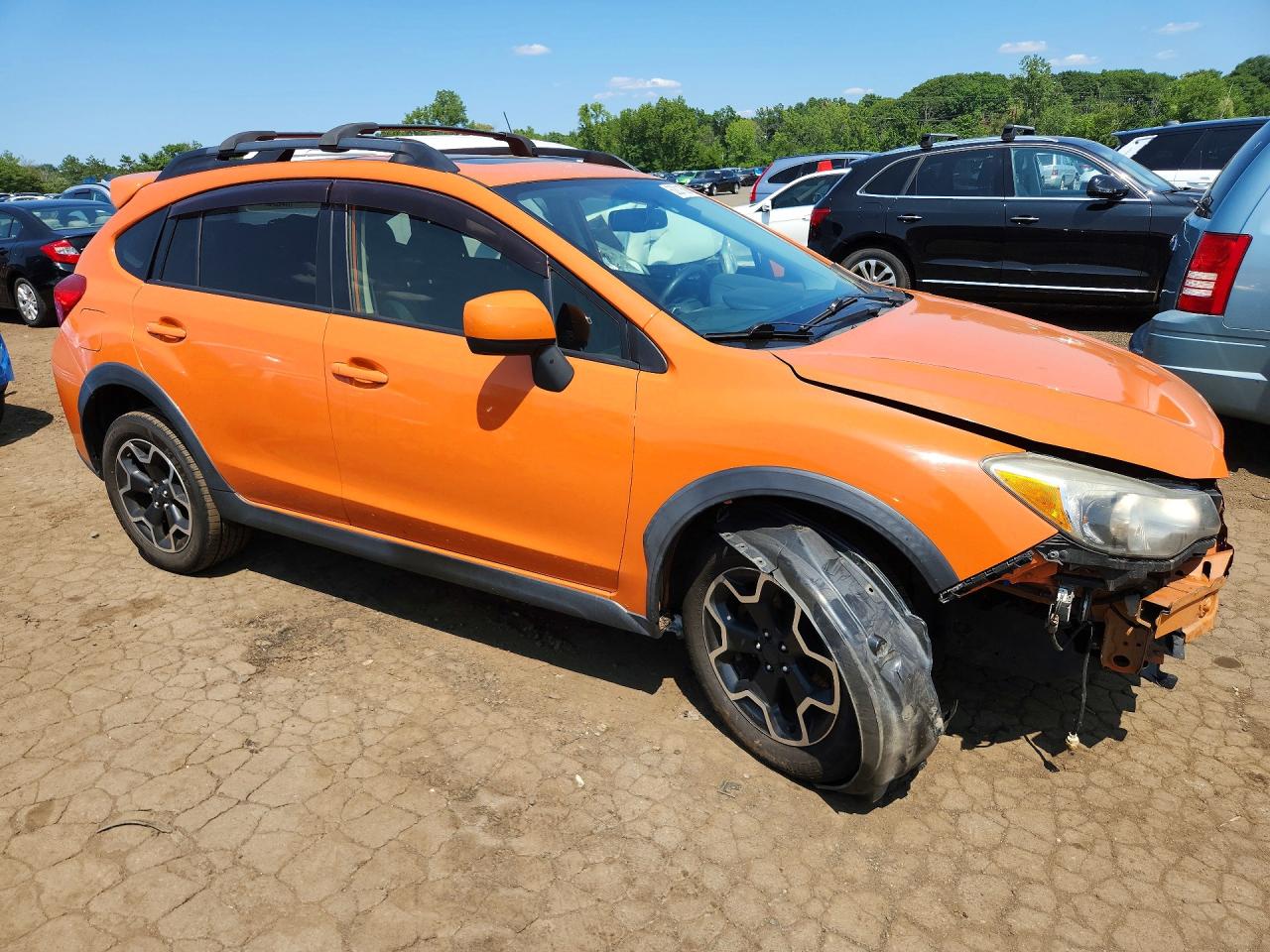 2014 Subaru Xv Crosstrek 2.0 Premium Orange vin: JF2GPAVC6E8215413