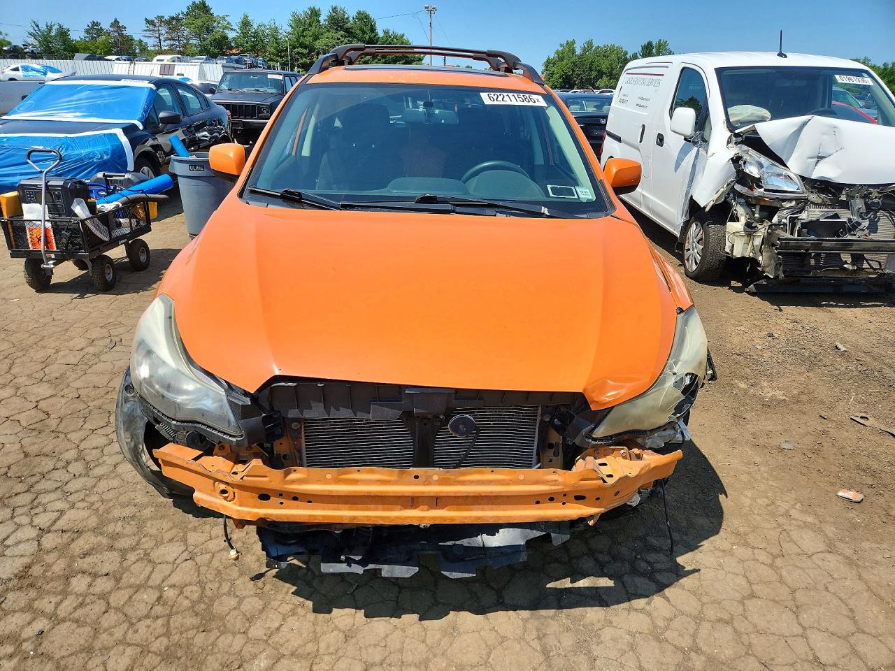 2014 Subaru Xv Crosstrek 2.0 Premium Orange vin: JF2GPAVC6E8215413