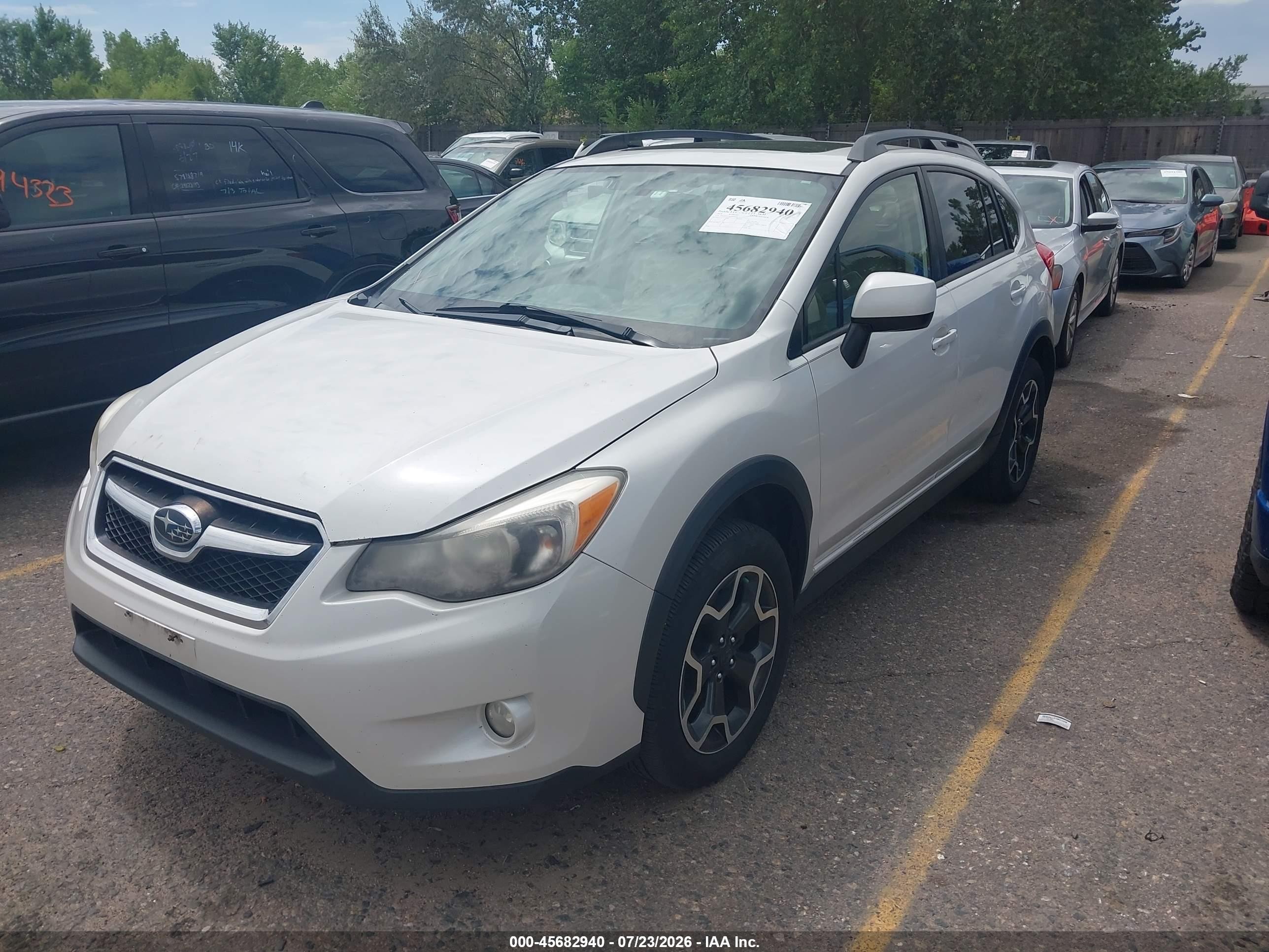 2014 Subaru Xv Crosstrek 2.0i Premium White vin: JF2GPAVC6E8257418