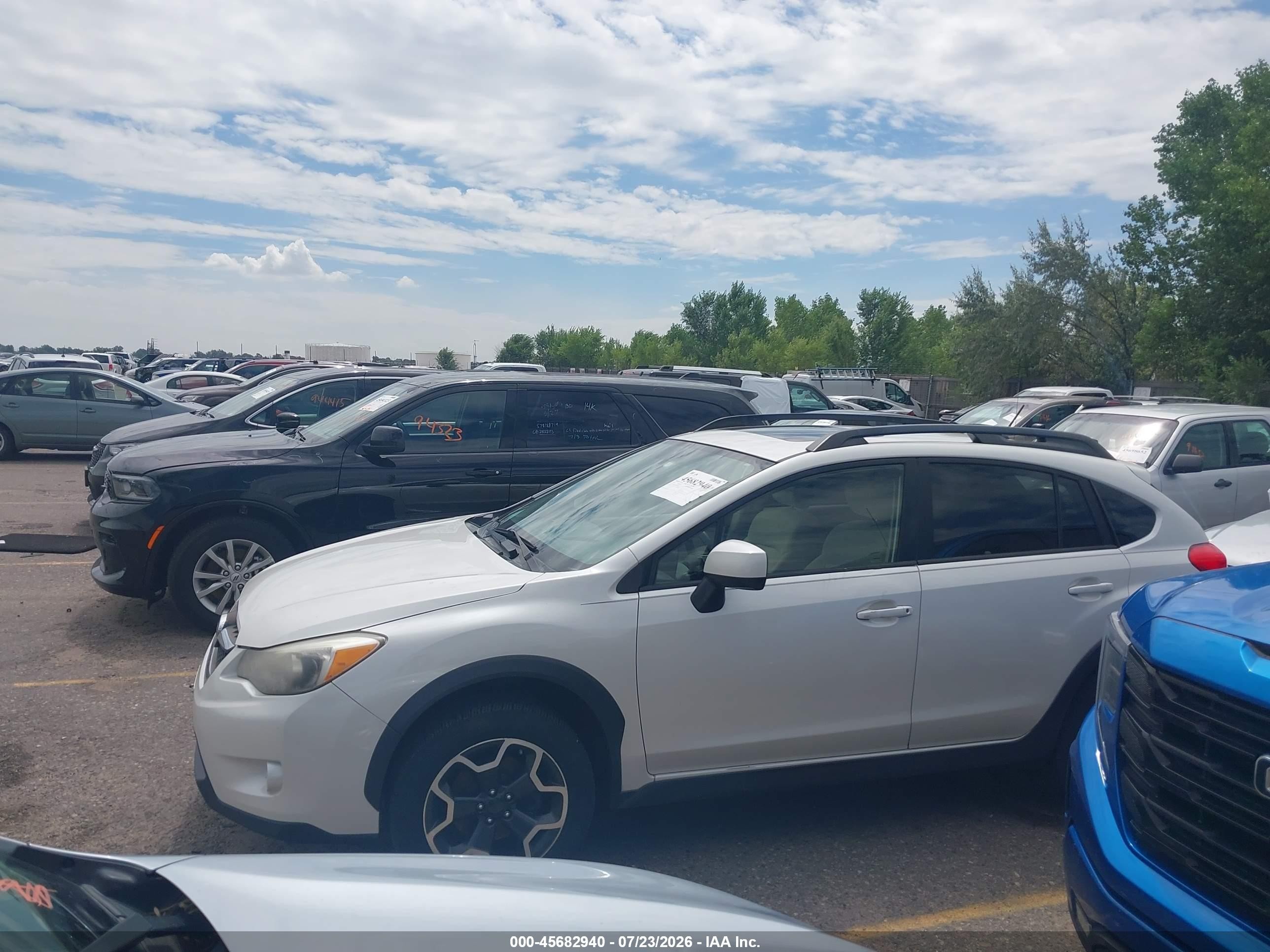 2014 Subaru Xv Crosstrek 2.0i Premium White vin: JF2GPAVC6E8257418