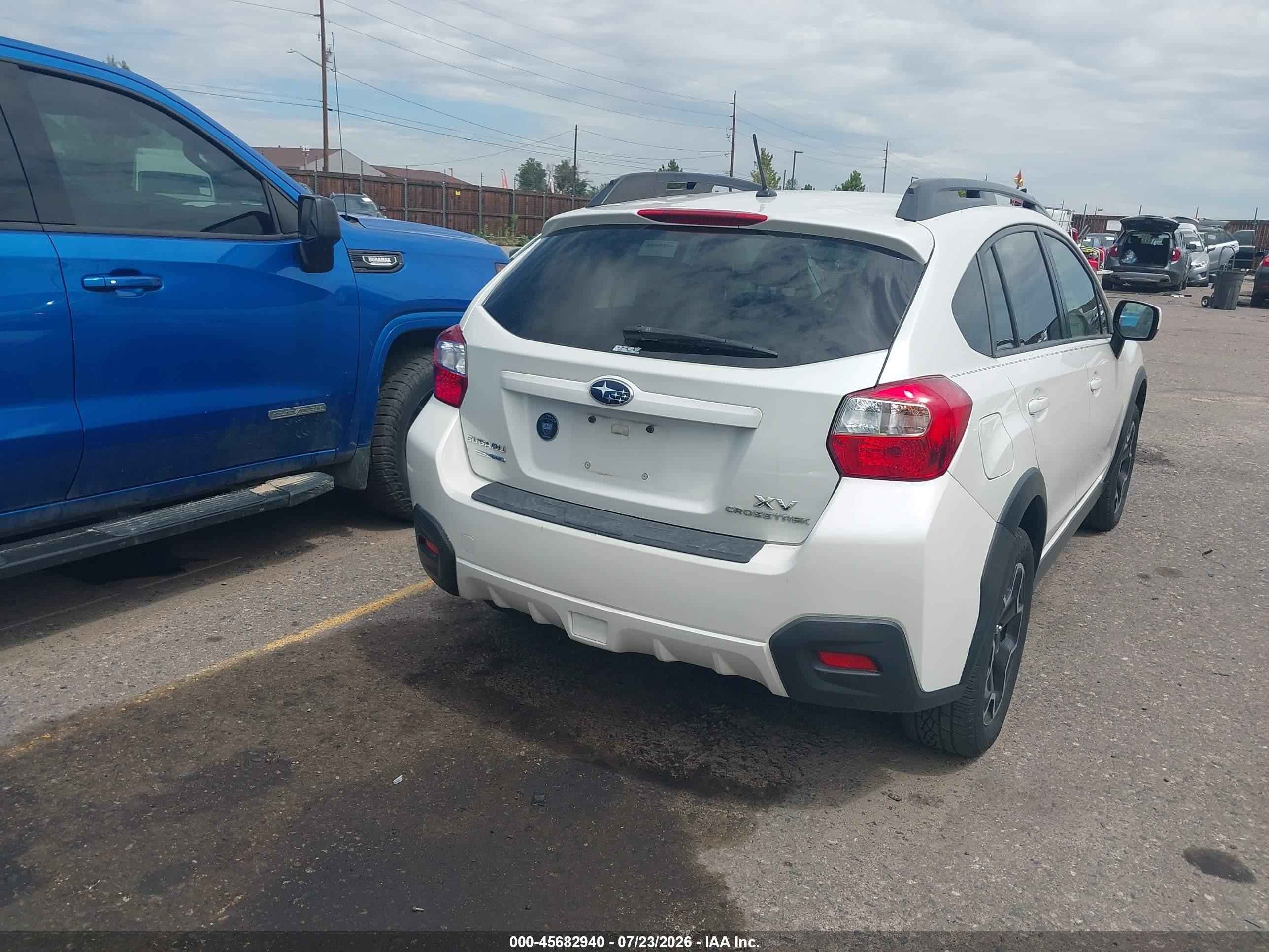 2014 Subaru Xv Crosstrek 2.0i Premium White vin: JF2GPAVC6E8257418