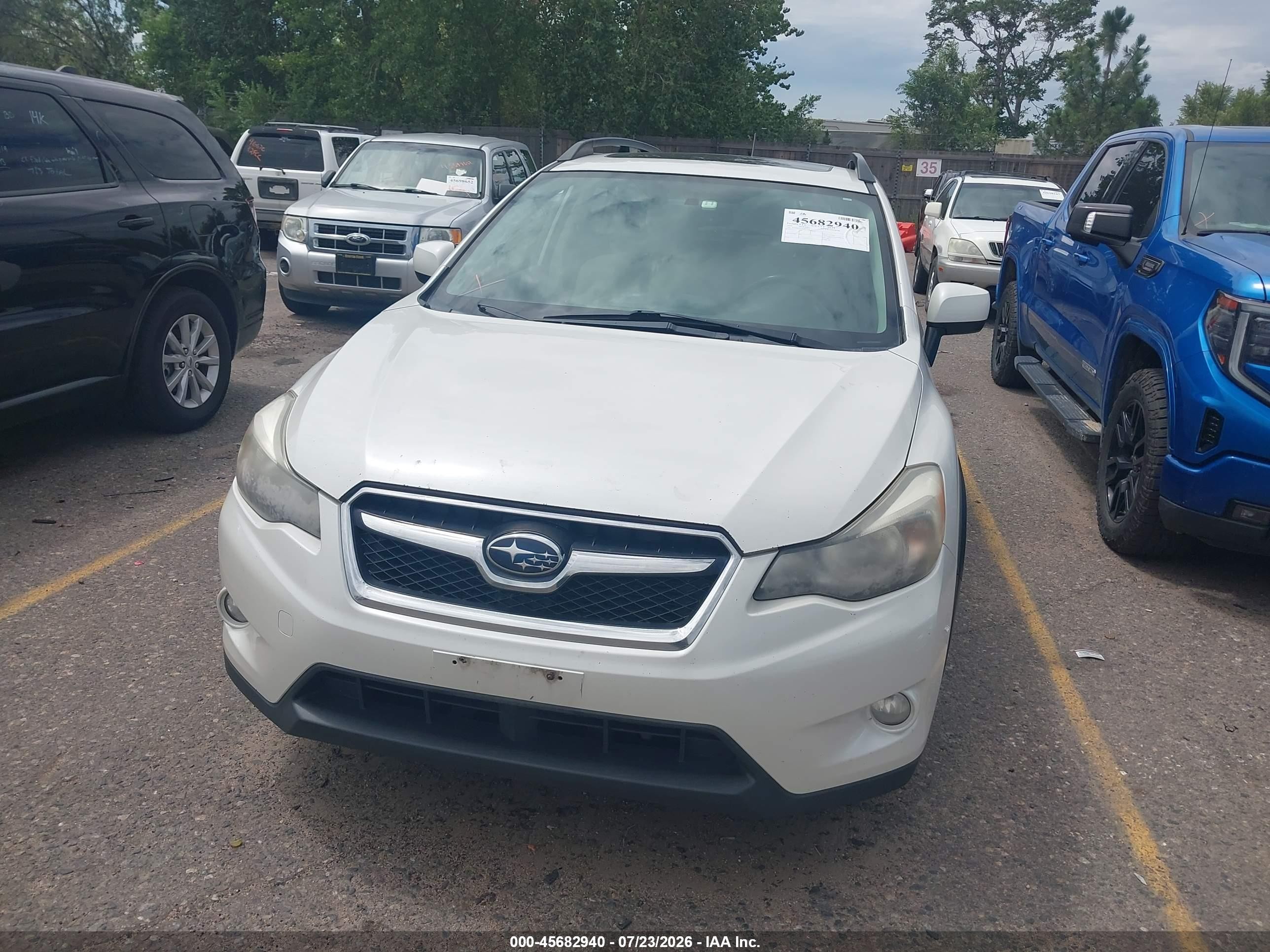 2014 Subaru Xv Crosstrek 2.0i Premium White vin: JF2GPAVC6E8257418