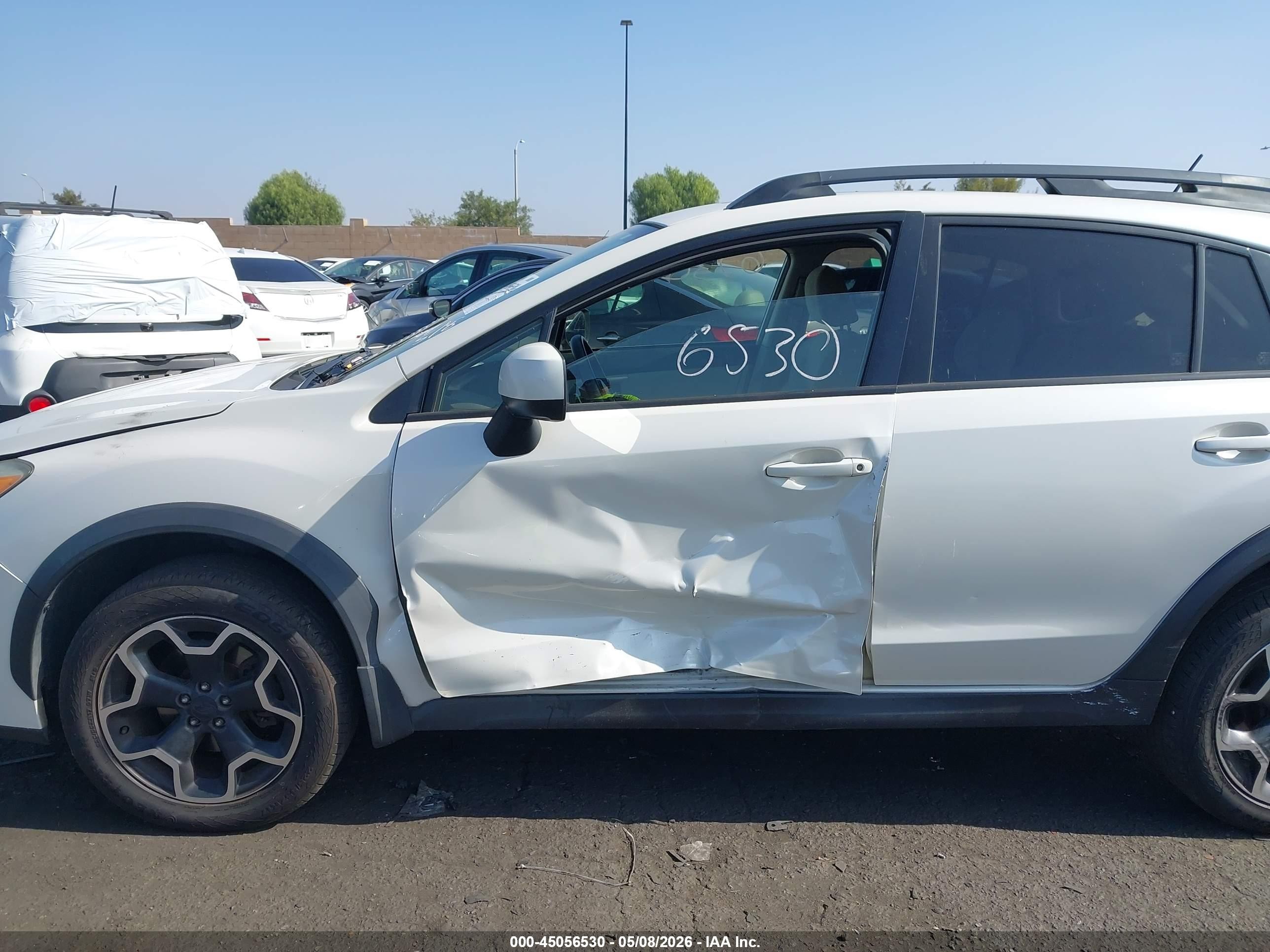 2014 Subaru Xv Crosstrek 2.0i Premium White vin: JF2GPAVC6E8278821