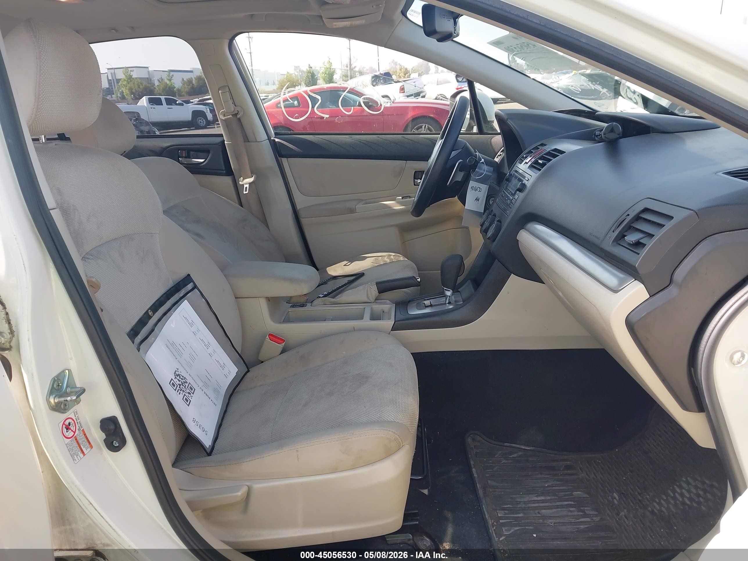 2014 Subaru Xv Crosstrek 2.0i Premium White vin: JF2GPAVC6E8278821