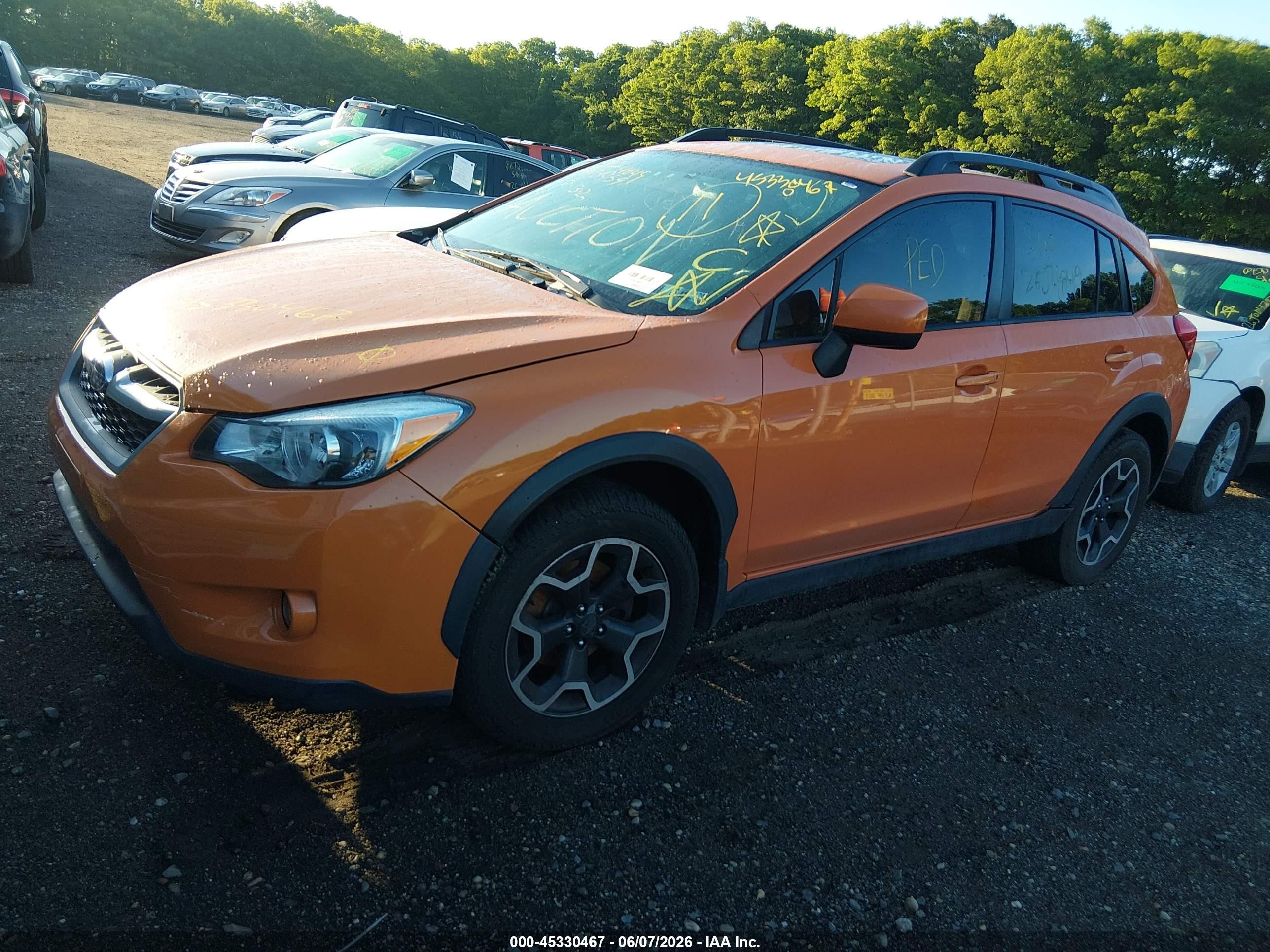 2013 Subaru Xv Crosstrek 2.0i Premium Orange vin: JF2GPAVC7D2866566